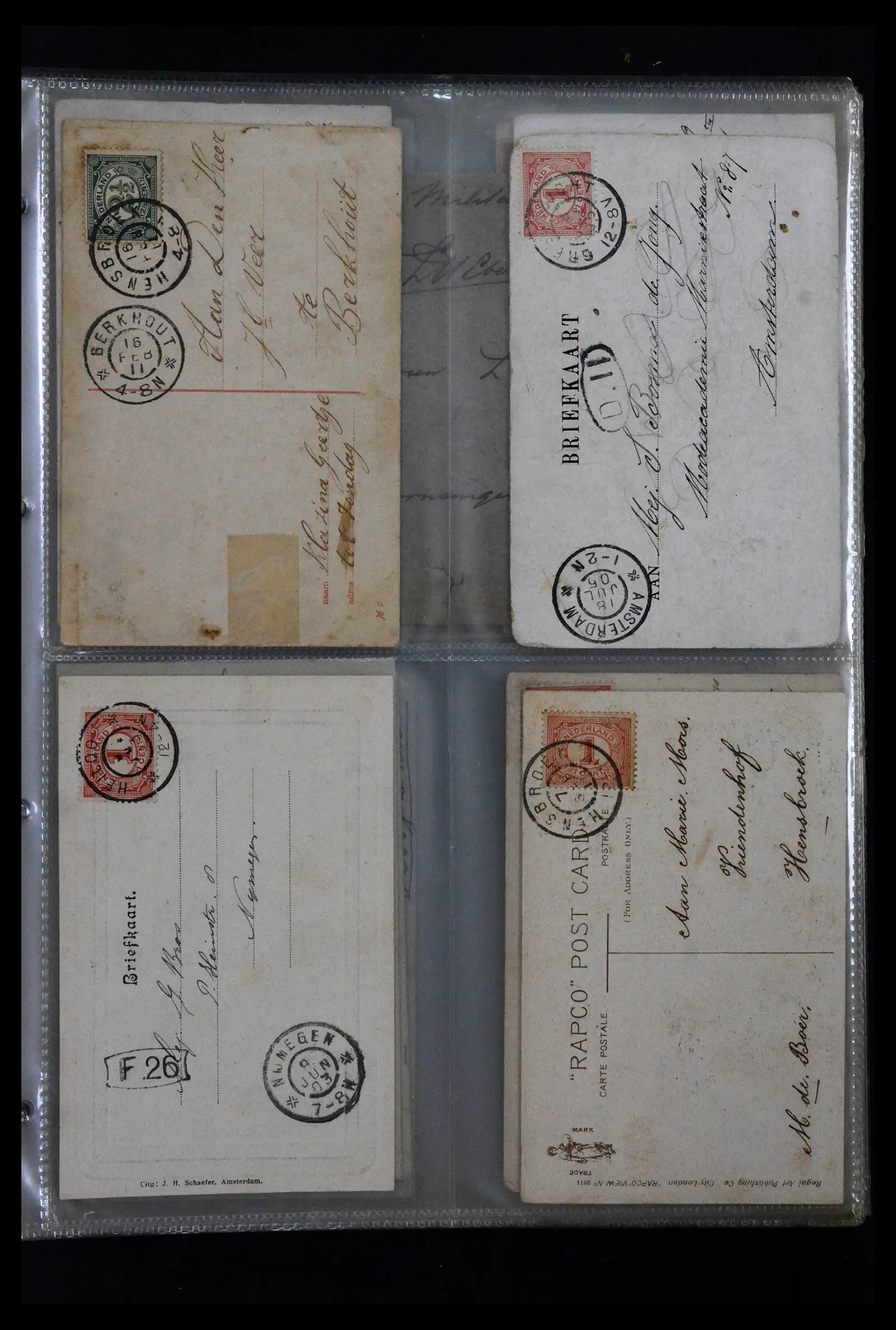 41926 0039 - Postzegelverzameling 41926 Nederland grootrondstempels.