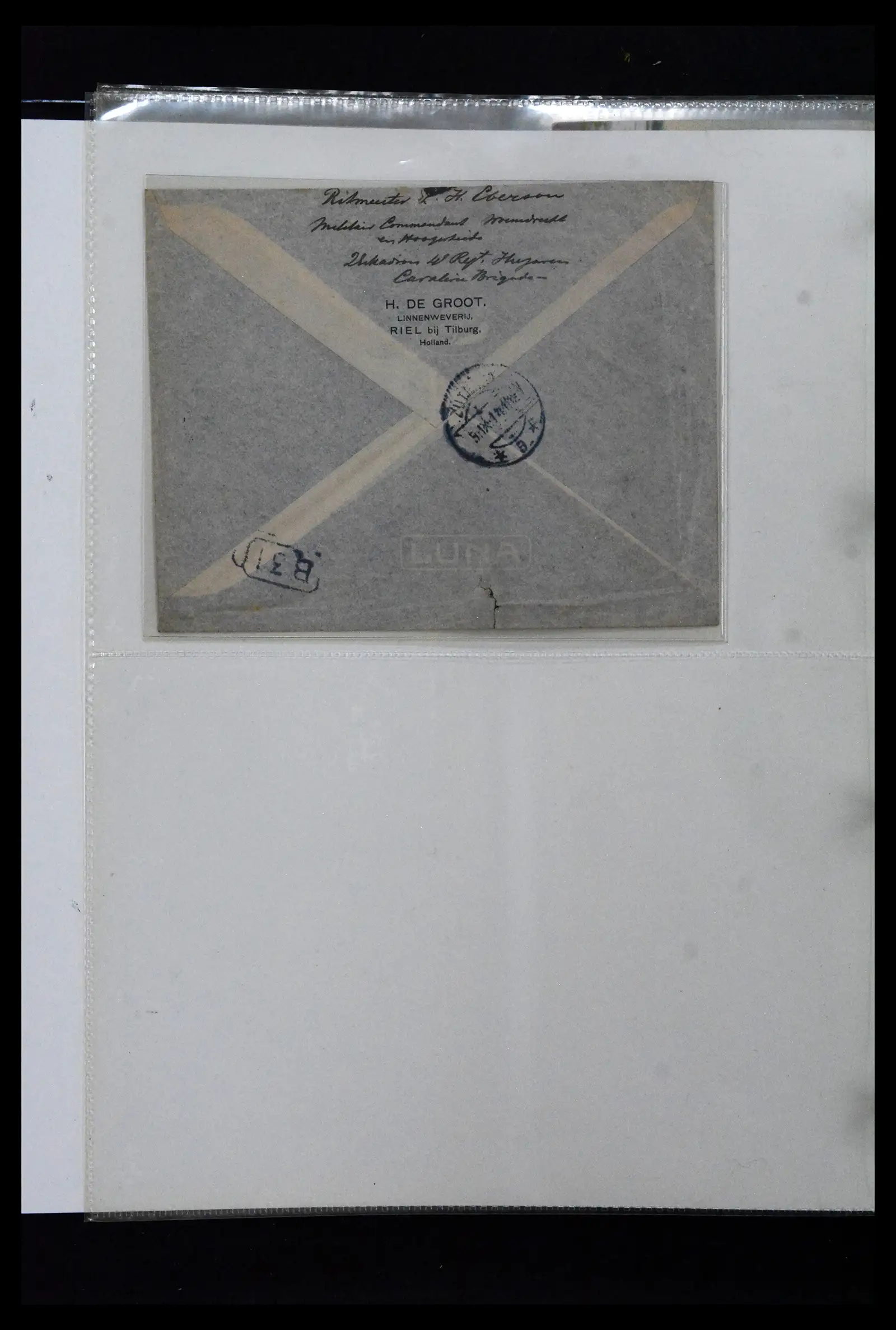 41926 0044 - Postzegelverzameling 41926 Nederland grootrondstempels.