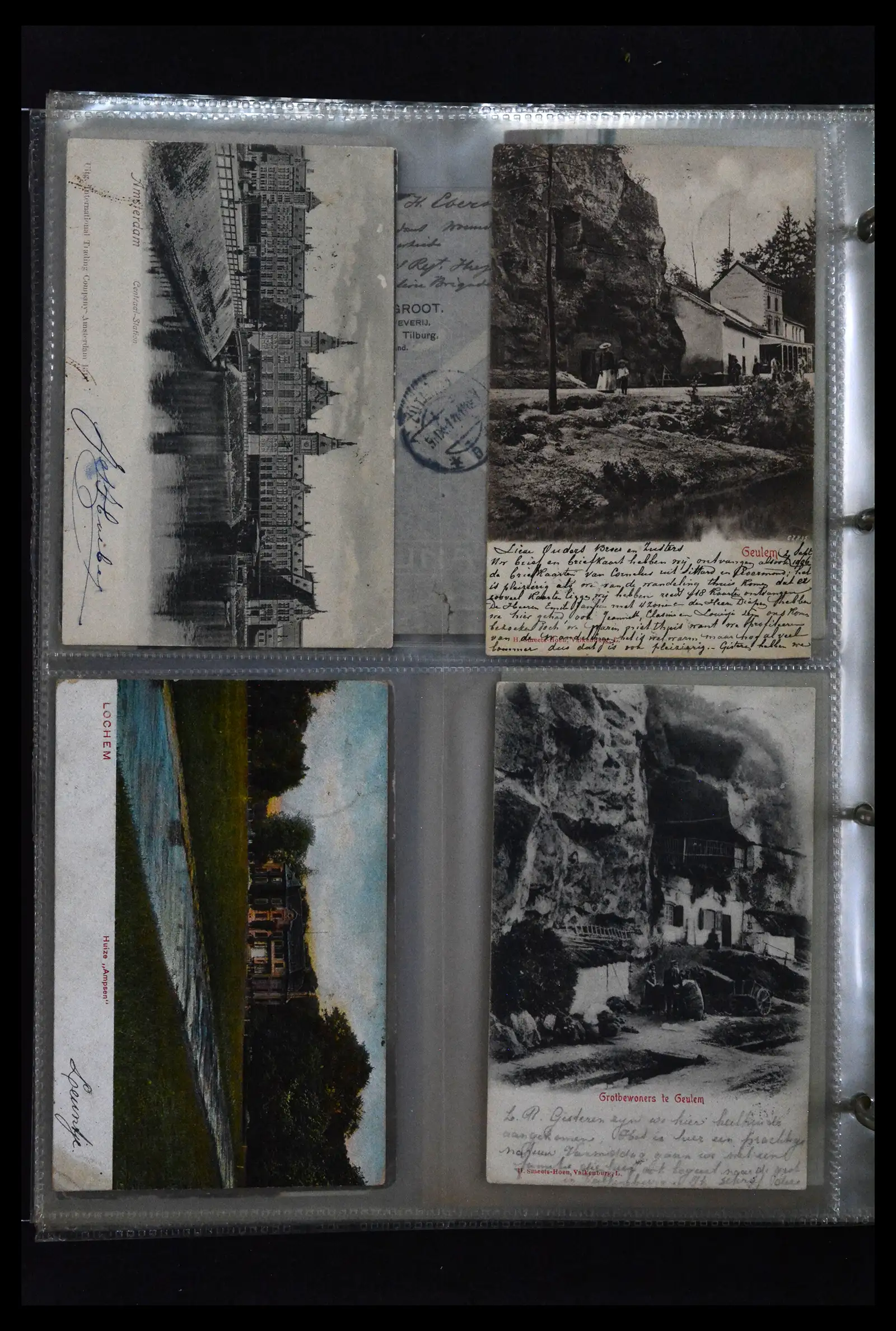 41926 0046 - Postzegelverzameling 41926 Nederland grootrondstempels.