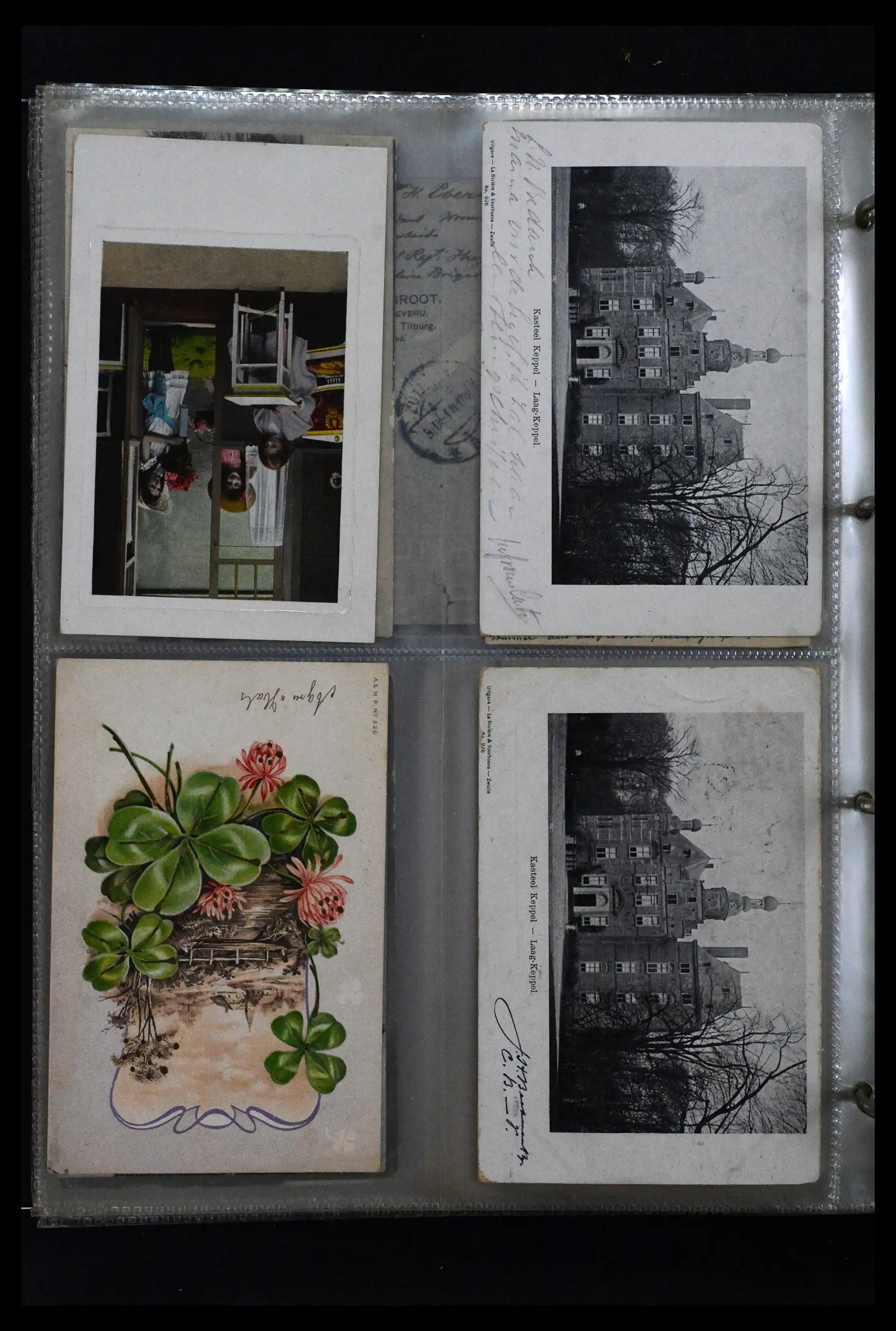 41926 0048 - Postzegelverzameling 41926 Nederland grootrondstempels.