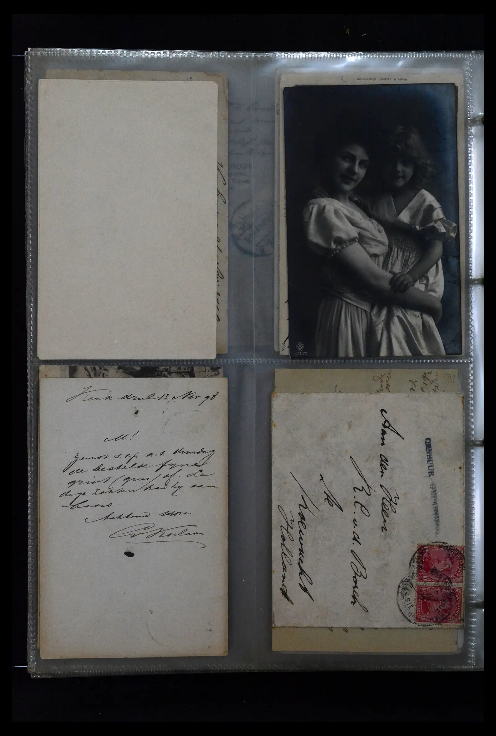 41926 0054 - Postzegelverzameling 41926 Nederland grootrondstempels.