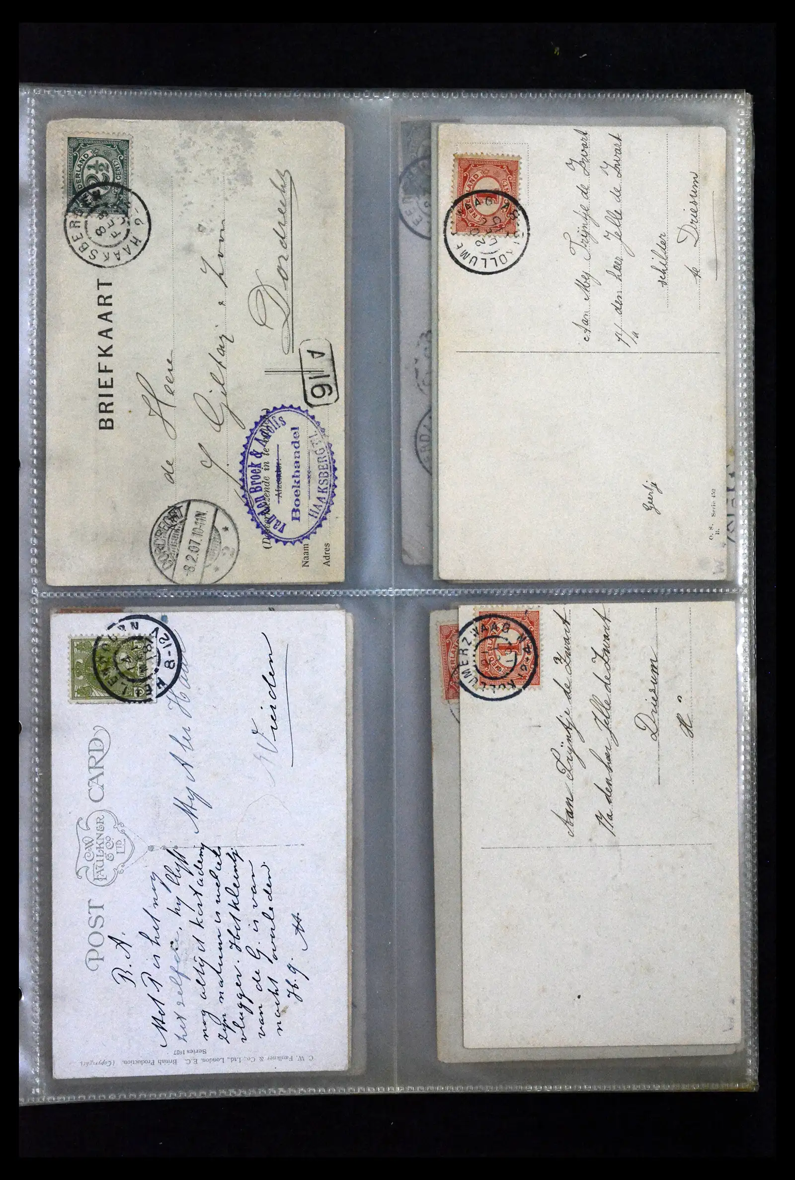 41926 0057 - Postzegelverzameling 41926 Nederland grootrondstempels.