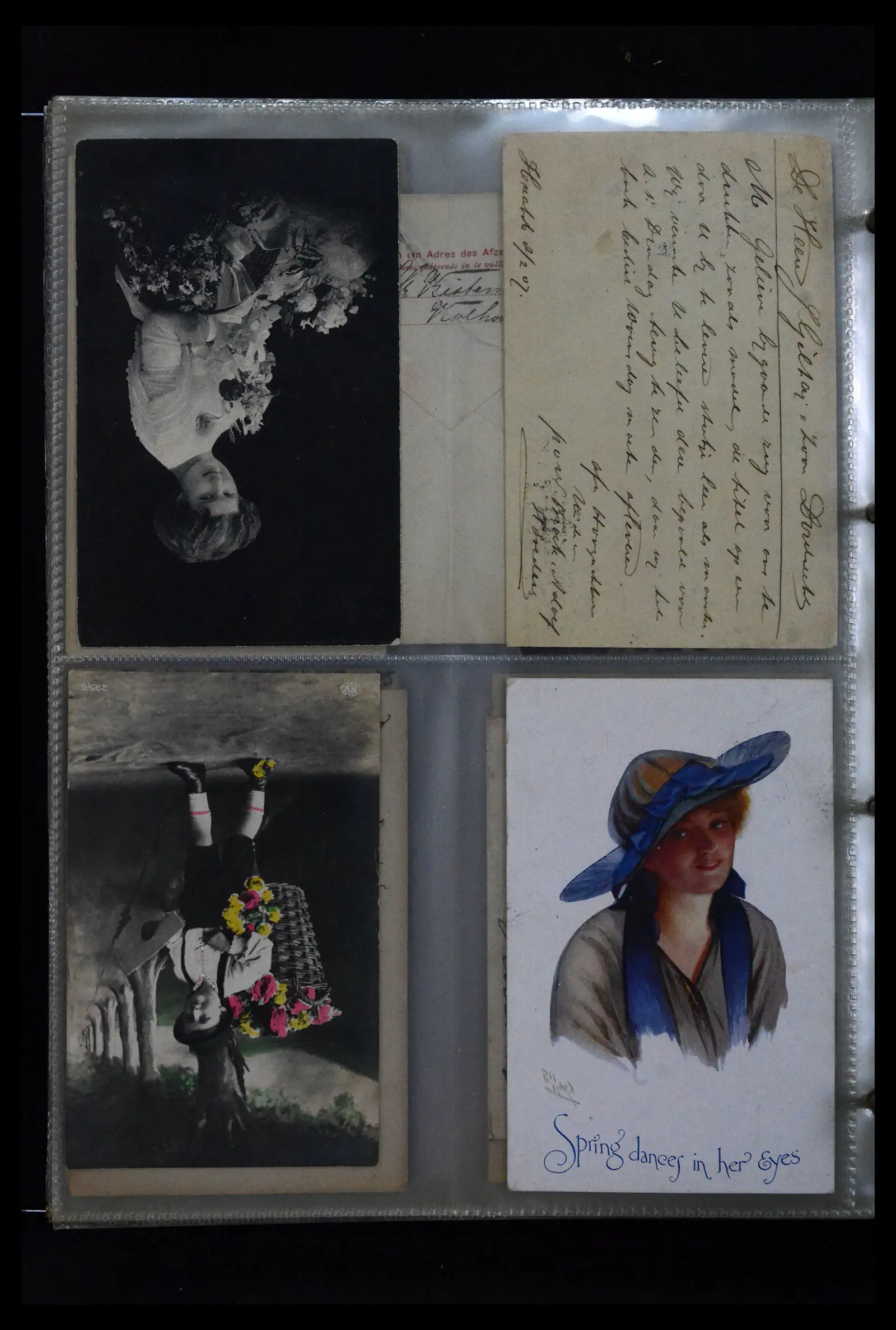 41926 0058 - Postzegelverzameling 41926 Nederland grootrondstempels.