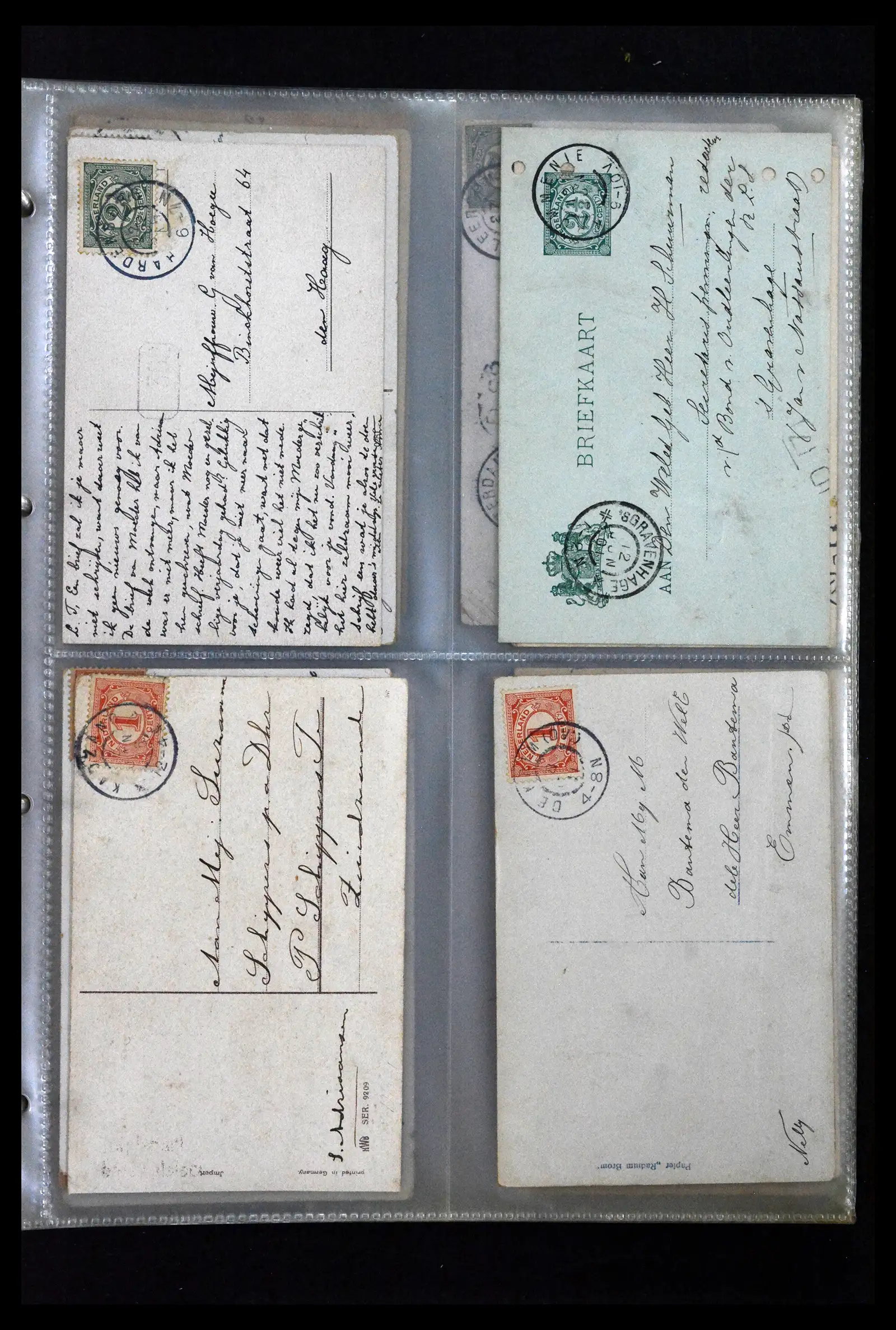 41926 0059 - Postzegelverzameling 41926 Nederland grootrondstempels.