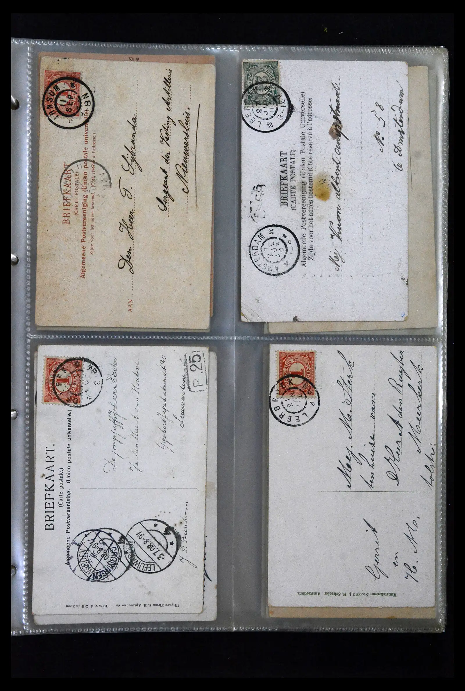 41926 0065 - Postzegelverzameling 41926 Nederland grootrondstempels.