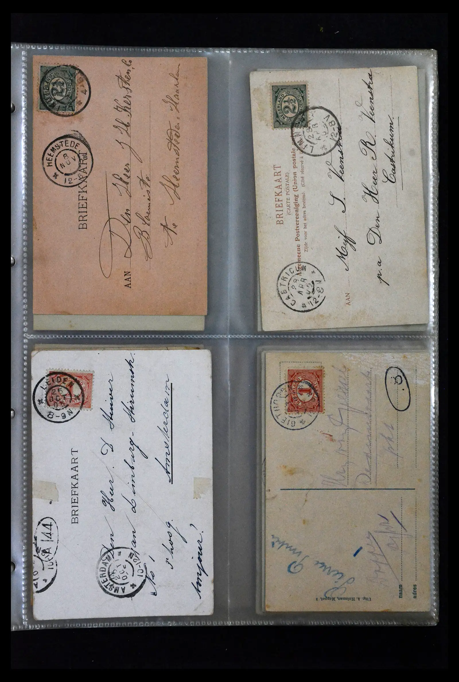 41926 0067 - Postzegelverzameling 41926 Nederland grootrondstempels.
