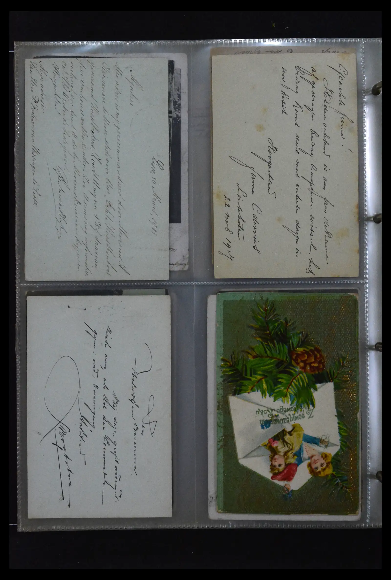 41926 0070 - Postzegelverzameling 41926 Nederland grootrondstempels.