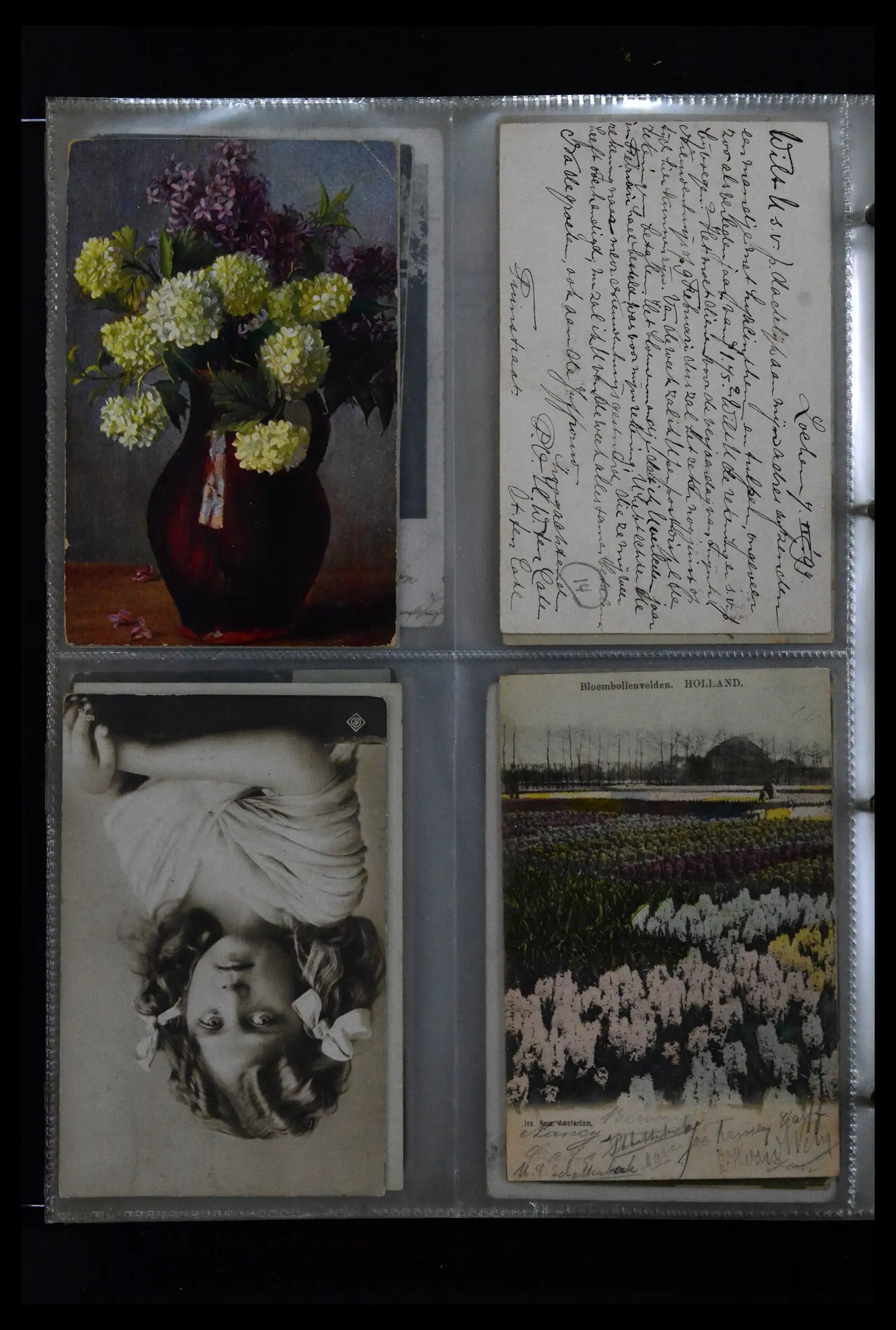 41926 0072 - Postzegelverzameling 41926 Nederland grootrondstempels.