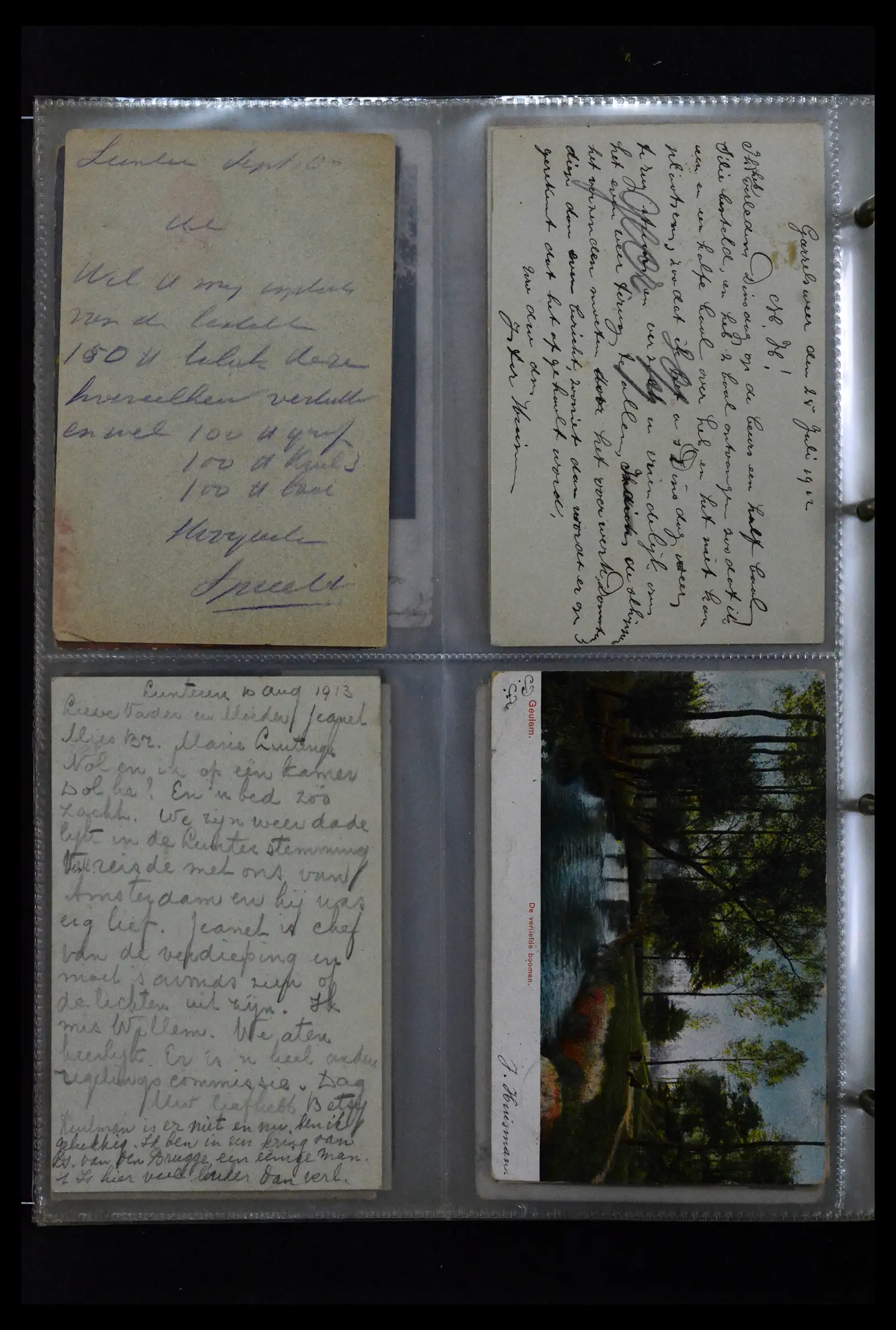 41926 0074 - Postzegelverzameling 41926 Nederland grootrondstempels.