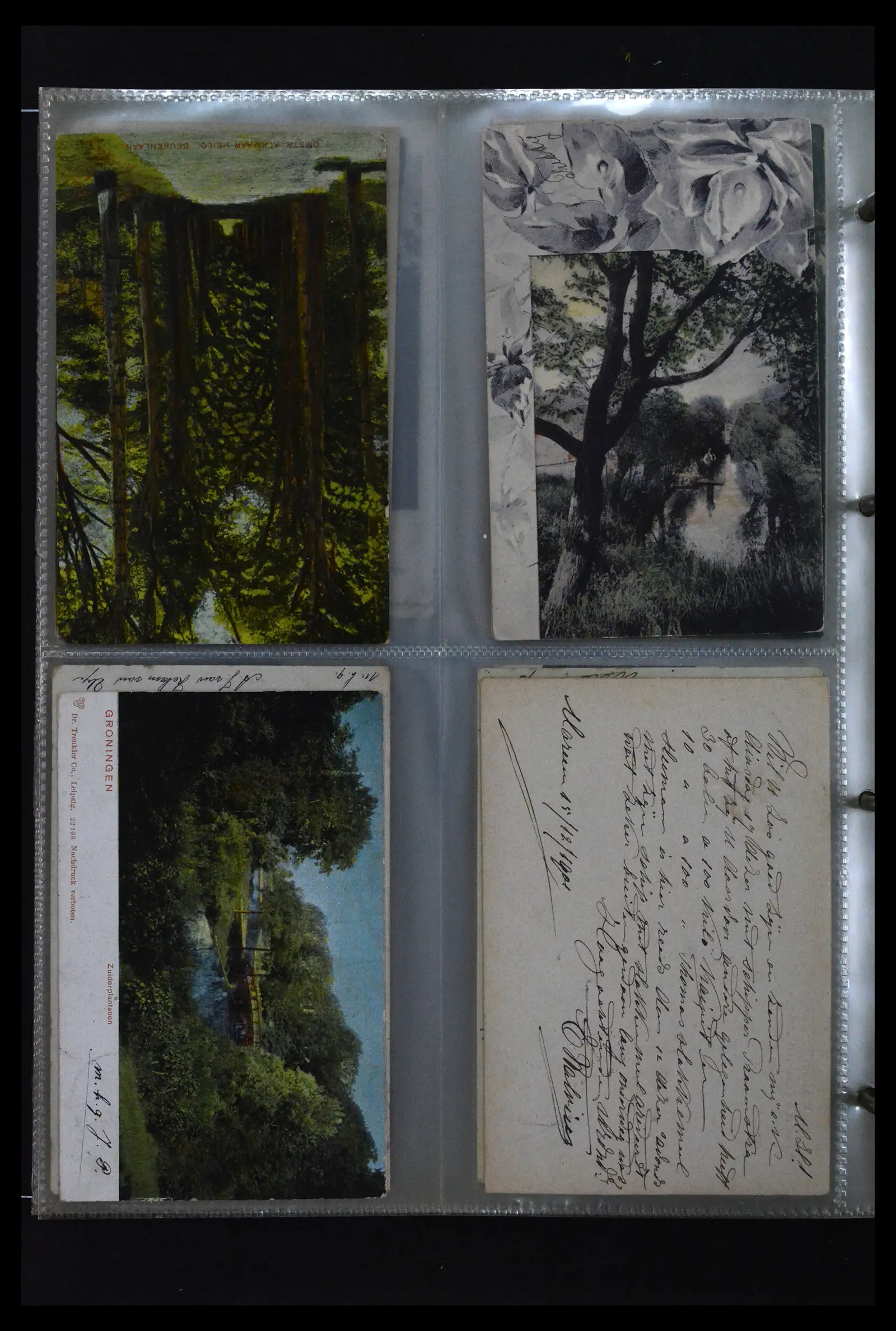 41926 0078 - Postzegelverzameling 41926 Nederland grootrondstempels.