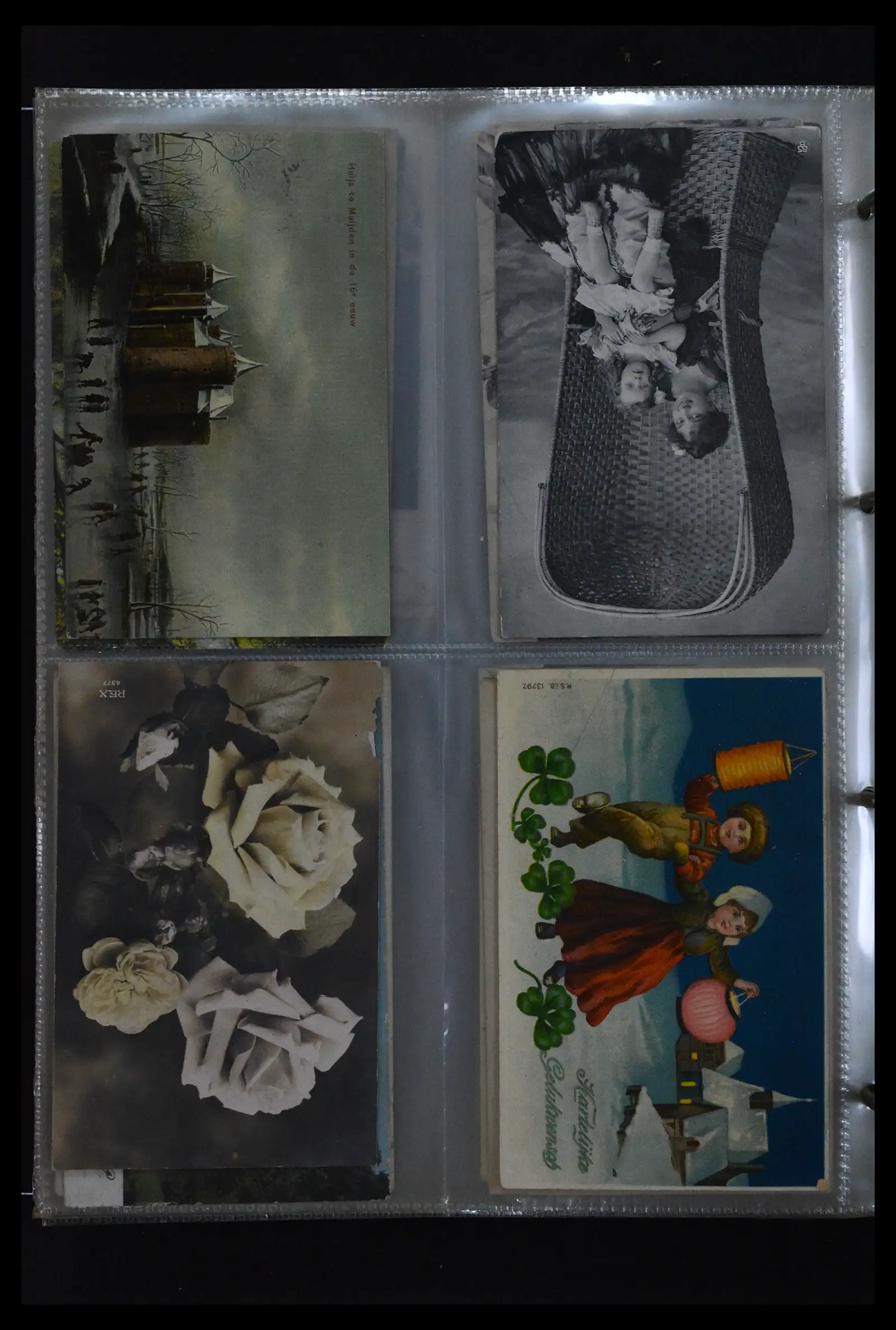 41926 0080 - Postzegelverzameling 41926 Nederland grootrondstempels.