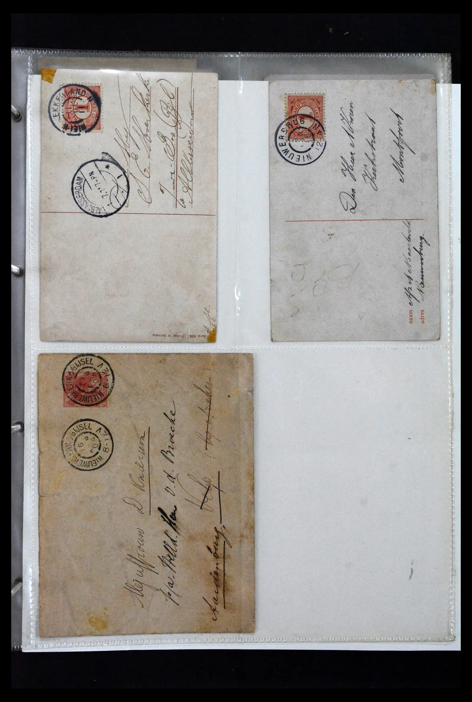 41926 0089 - Postzegelverzameling 41926 Nederland grootrondstempels.