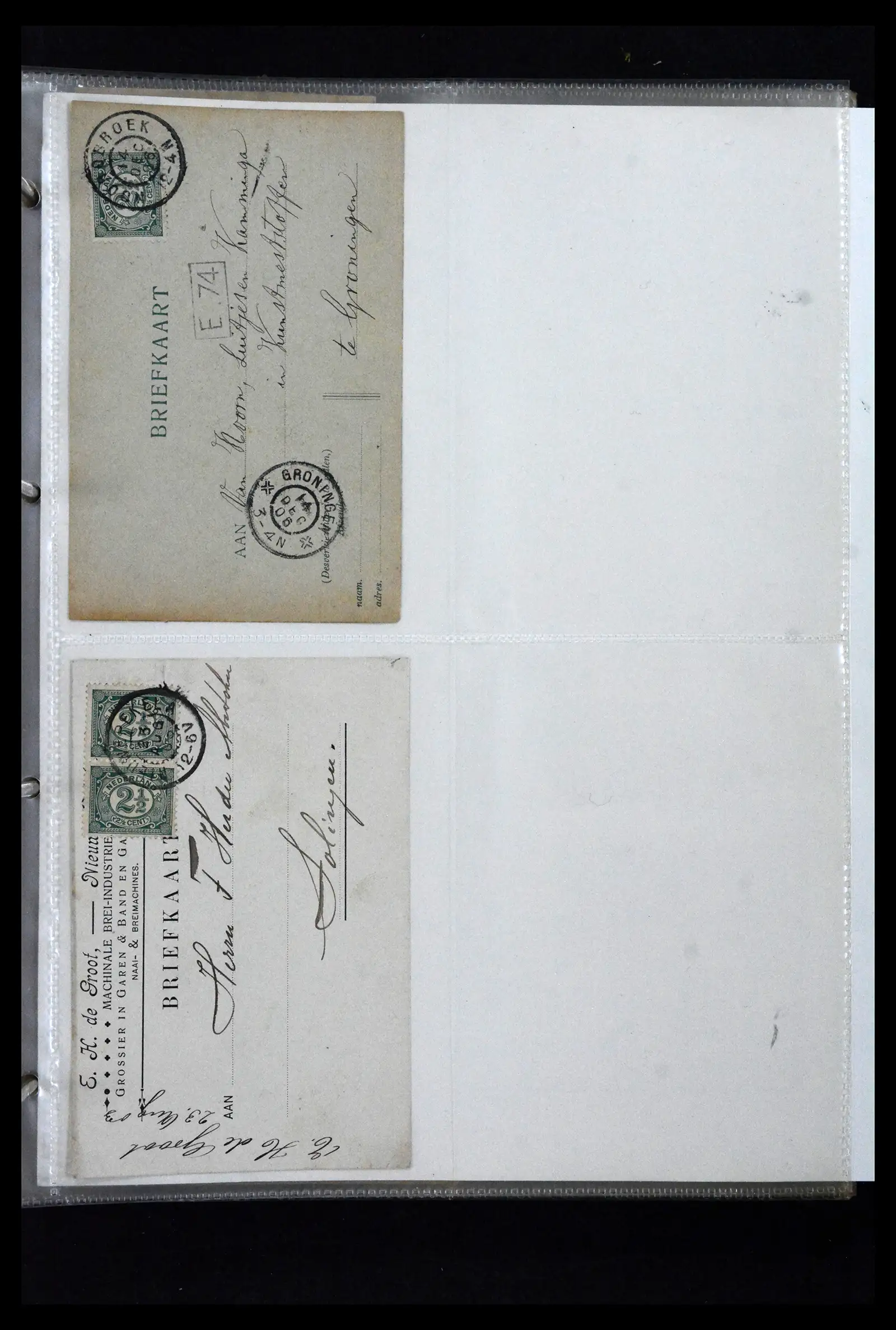 41926 0091 - Postzegelverzameling 41926 Nederland grootrondstempels.