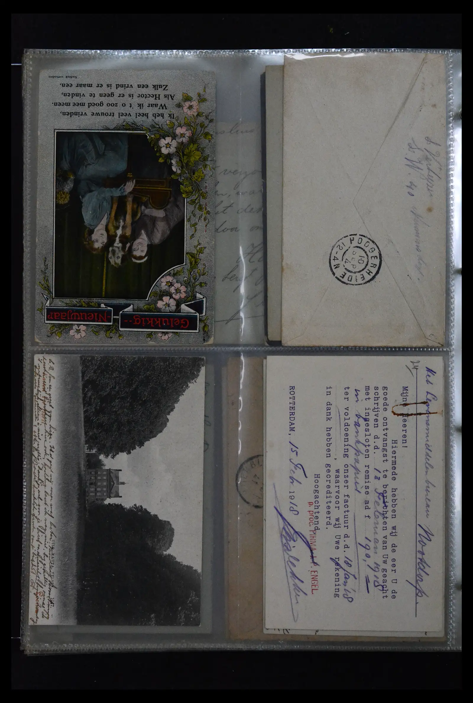 41926 0094 - Postzegelverzameling 41926 Nederland grootrondstempels.