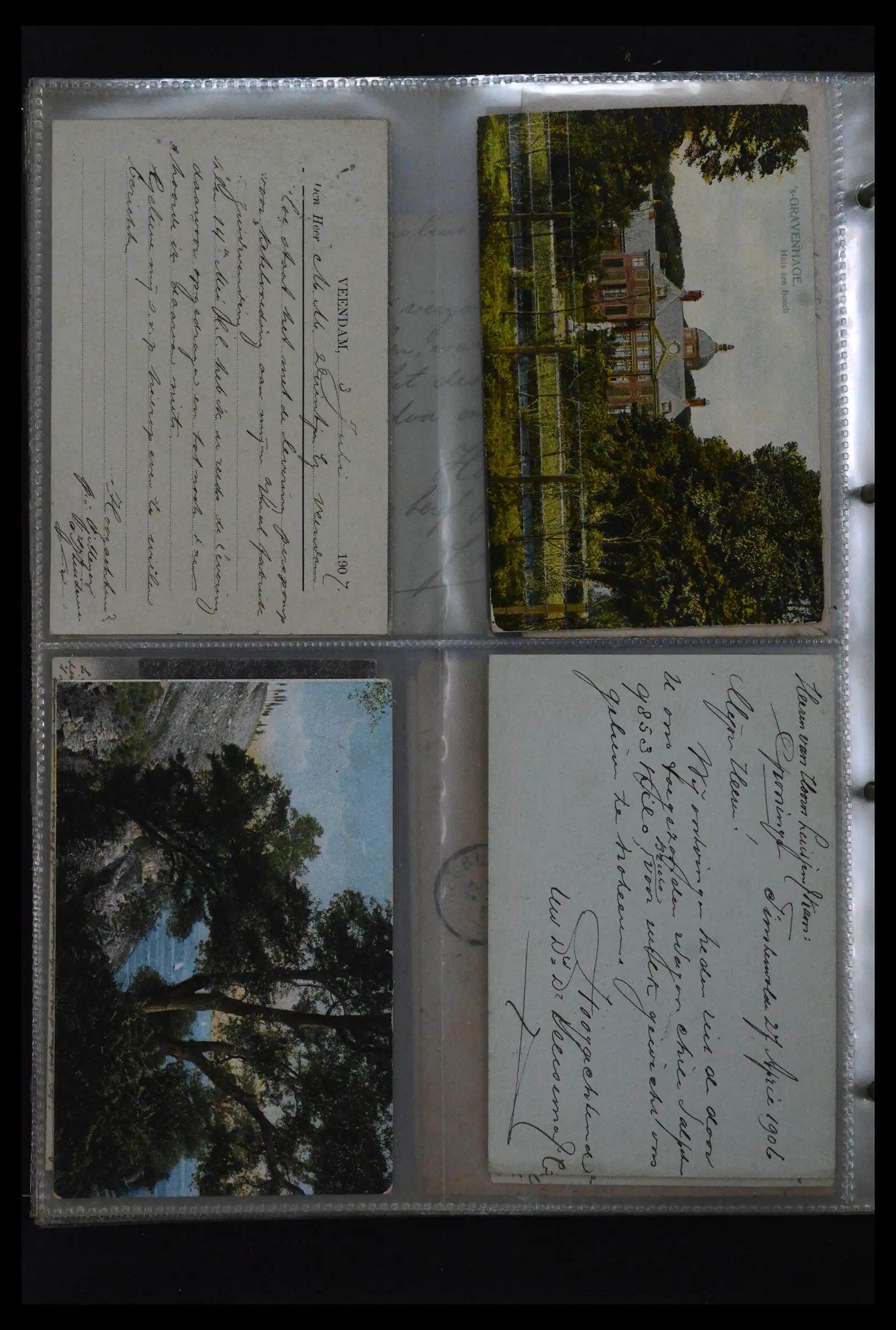 41926 0096 - Postzegelverzameling 41926 Nederland grootrondstempels.