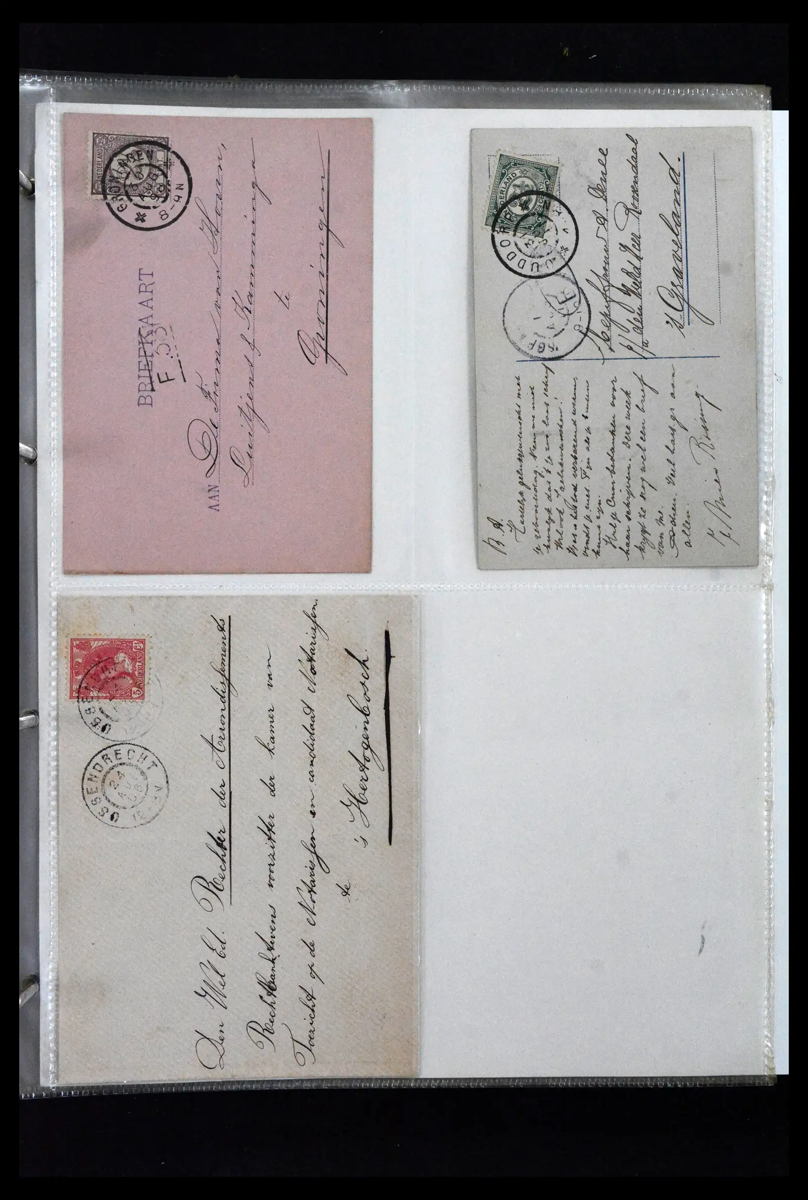 41926 0097 - Postzegelverzameling 41926 Nederland grootrondstempels.