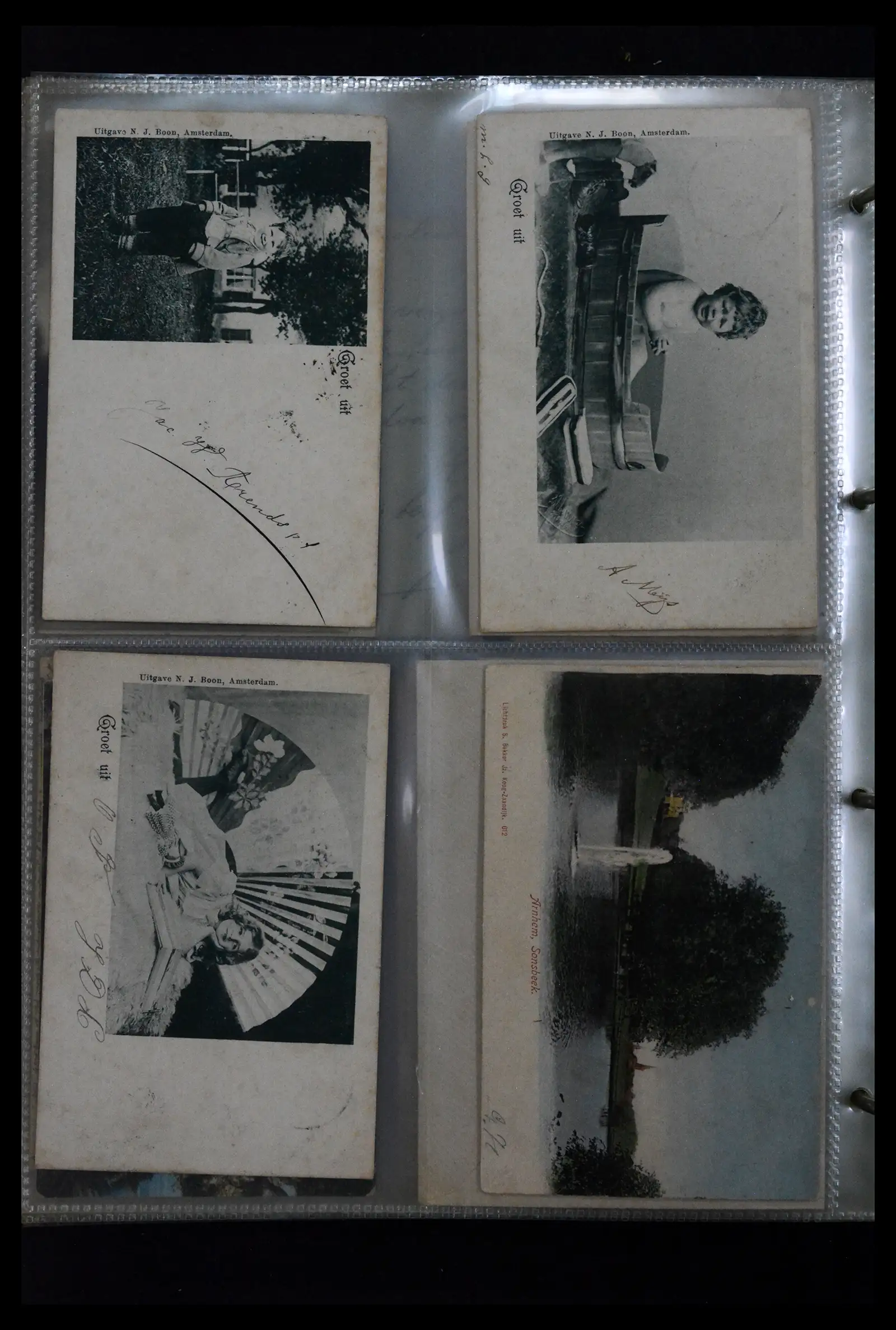 41926 0100 - Postzegelverzameling 41926 Nederland grootrondstempels.