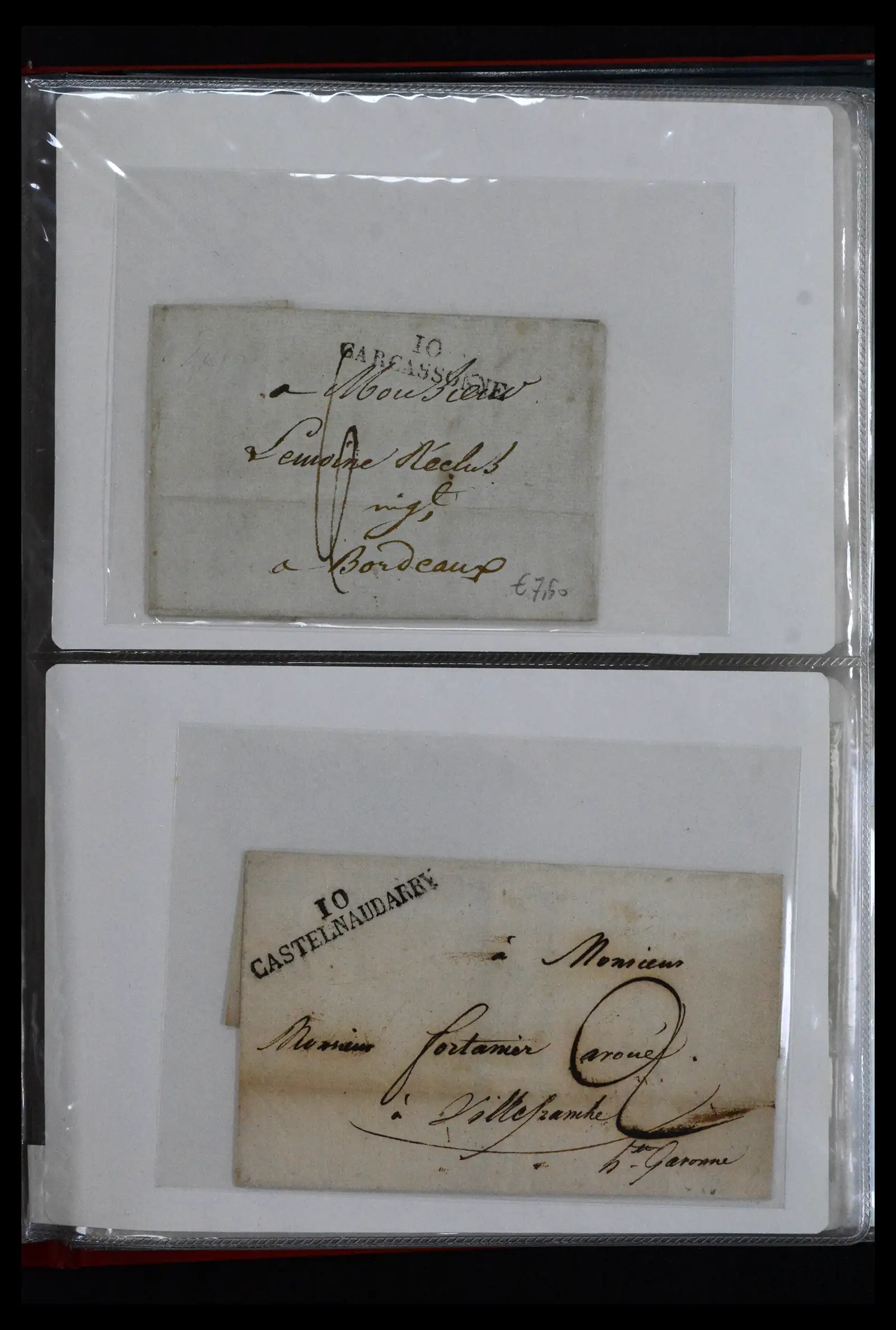41927 0001 - Stamp collection 41927 Belgium/France pre-stamp covers 1712-1839!