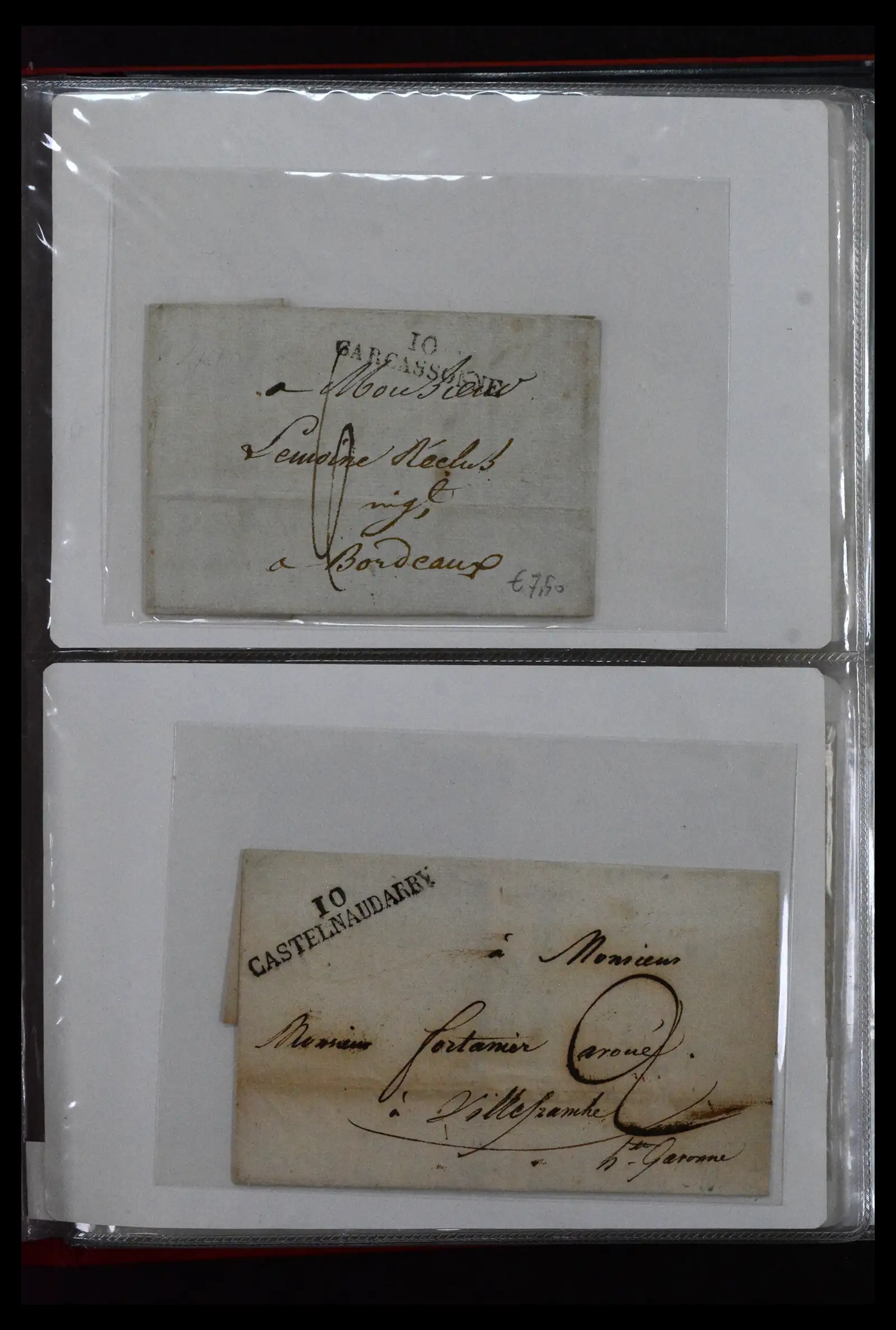 41927 0002 - Stamp collection 41927 Belgium/France pre-stamp covers 1712-1839!