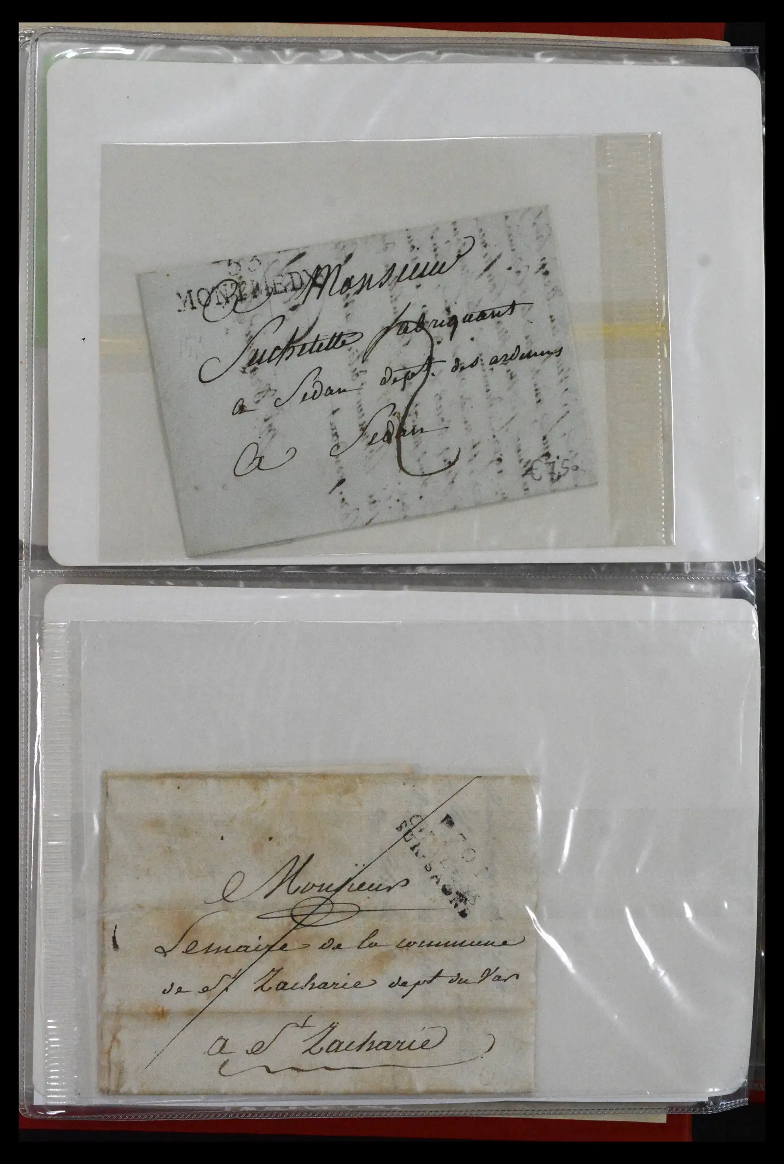 41927 0007 - Stamp collection 41927 Belgium/France pre-stamp covers 1712-1839!