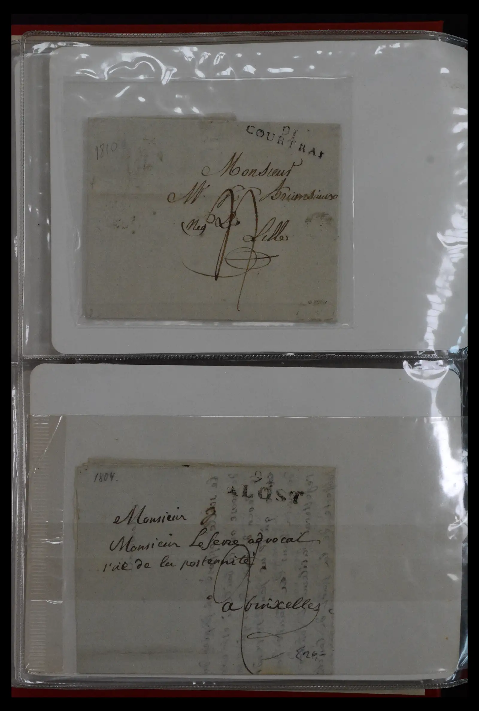 41927 0009 - Stamp collection 41927 Belgium/France pre-stamp covers 1712-1839!
