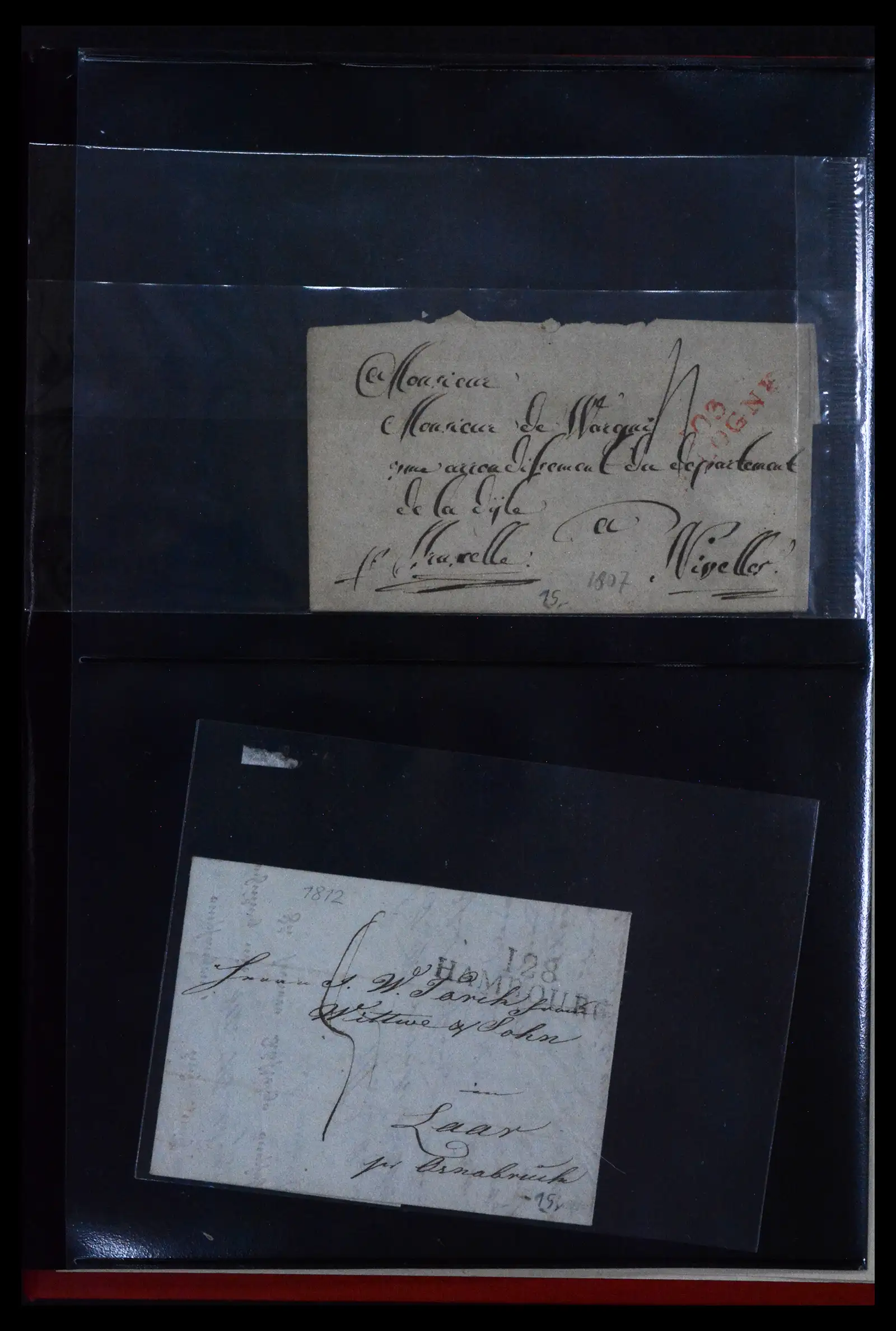 41927 0018 - Stamp collection 41927 Belgium/France pre-stamp covers 1712-1839!