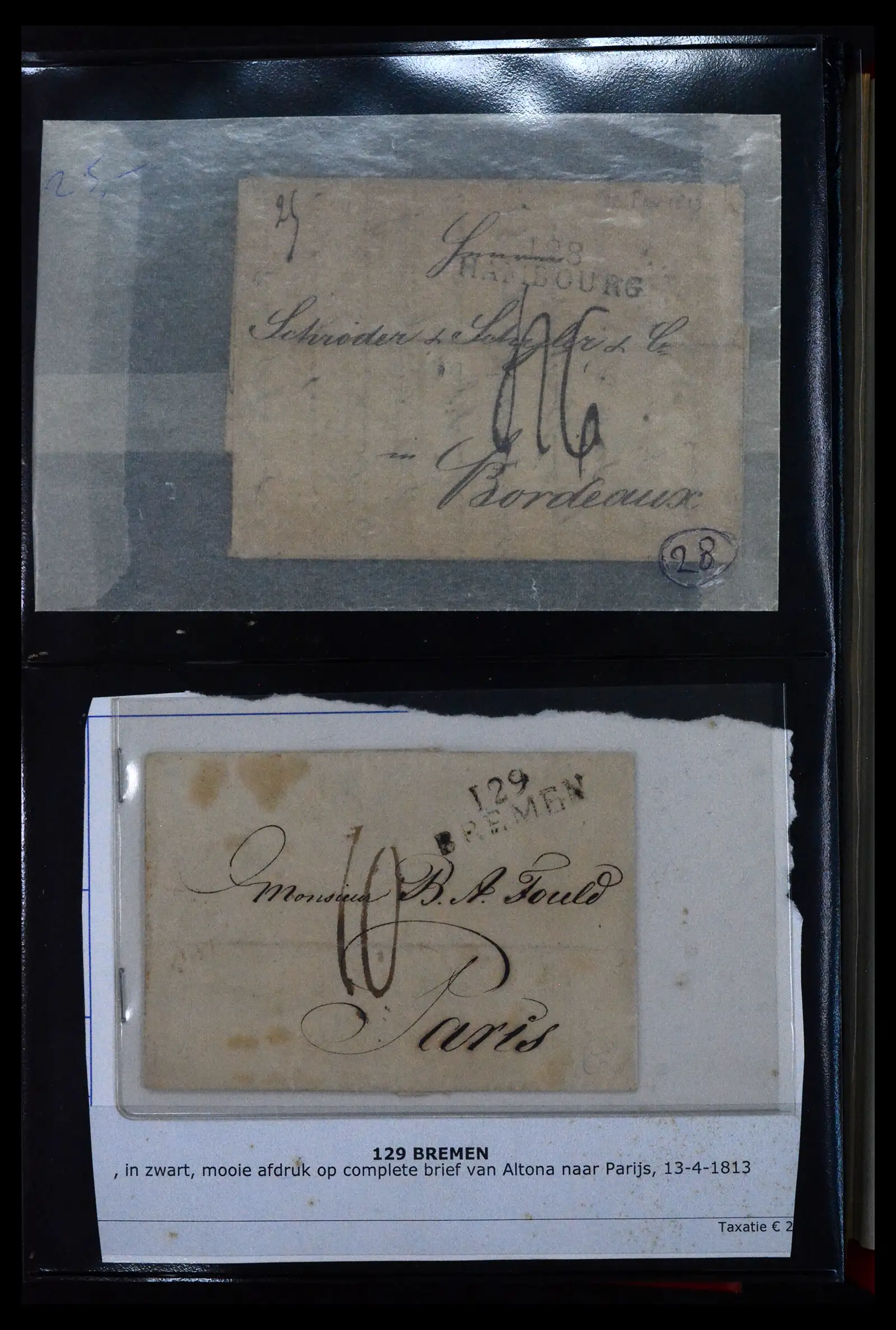 41927 0019 - Stamp collection 41927 Belgium/France pre-stamp covers 1712-1839!