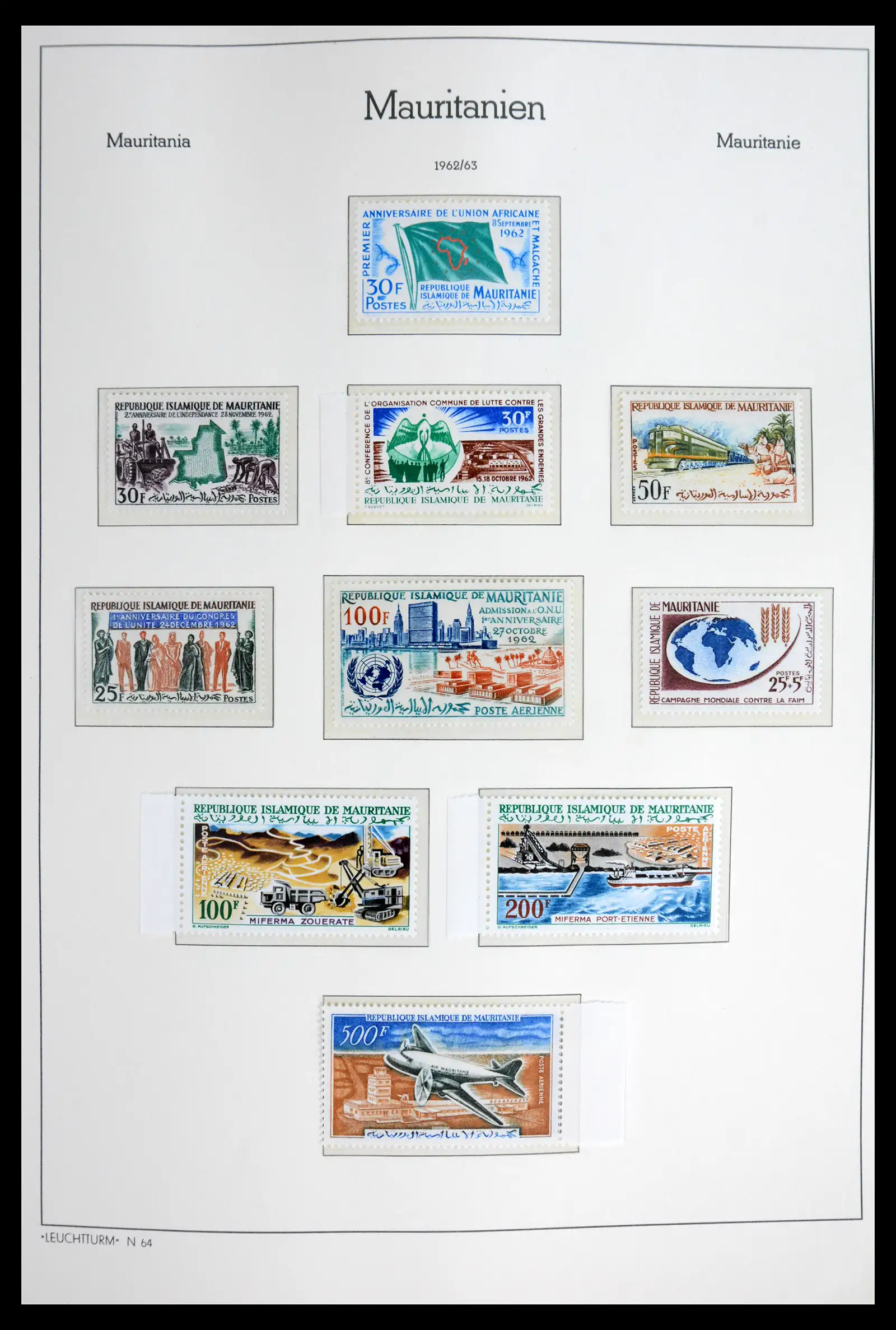 41931 0006 - Stamp collection 41931 Mauritania 1960-1995.