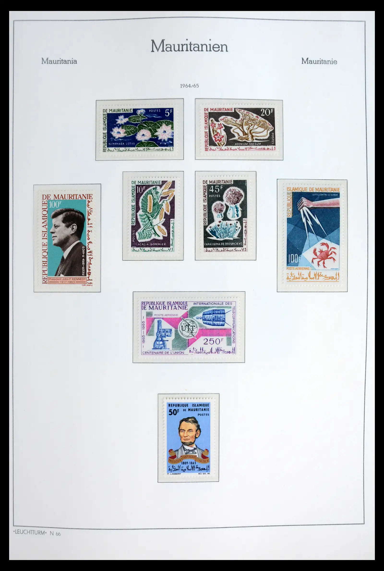 41931 0012 - Stamp collection 41931 Mauritania 1960-1995.