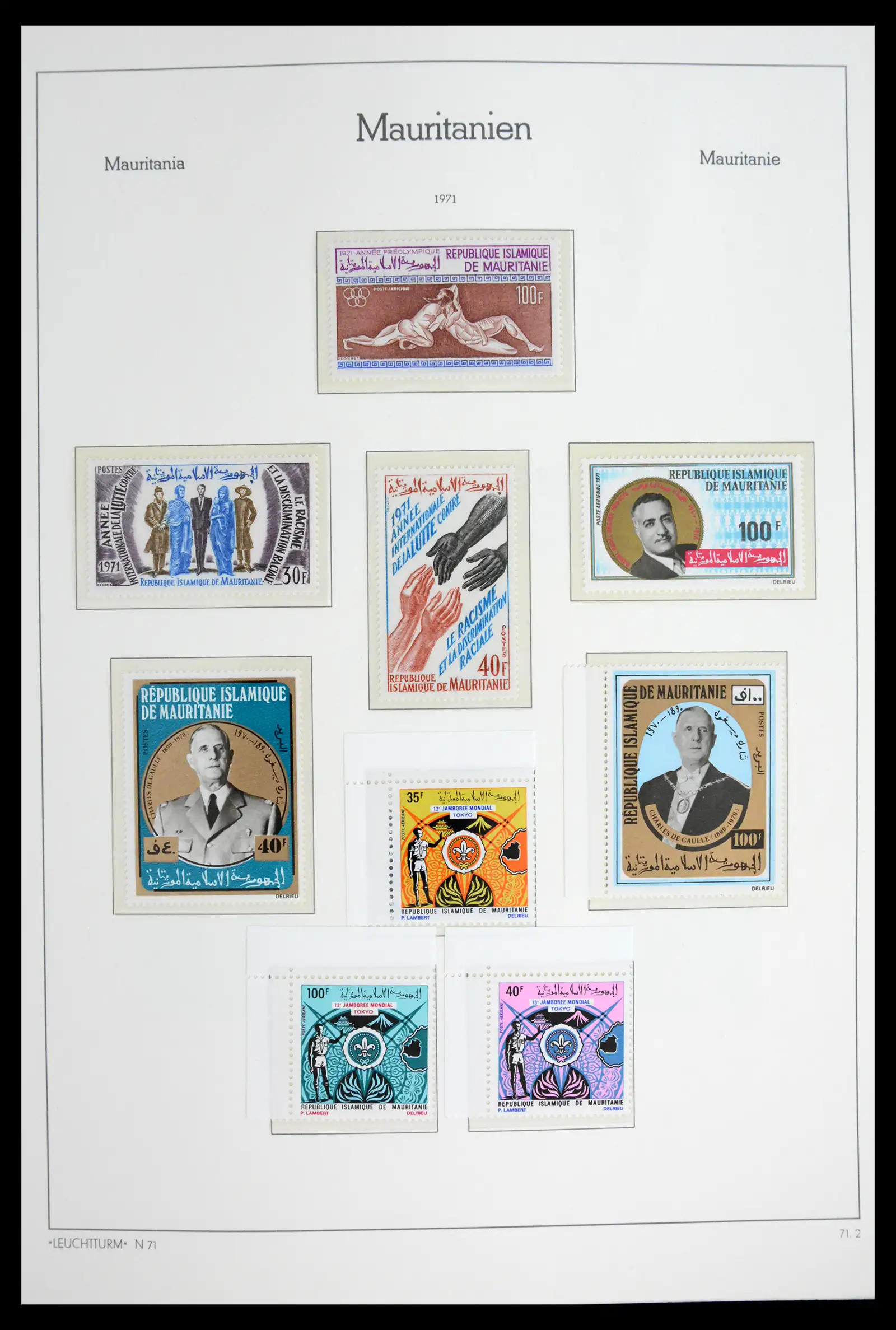 41931 0038 - Stamp collection 41931 Mauritania 1960-1995.