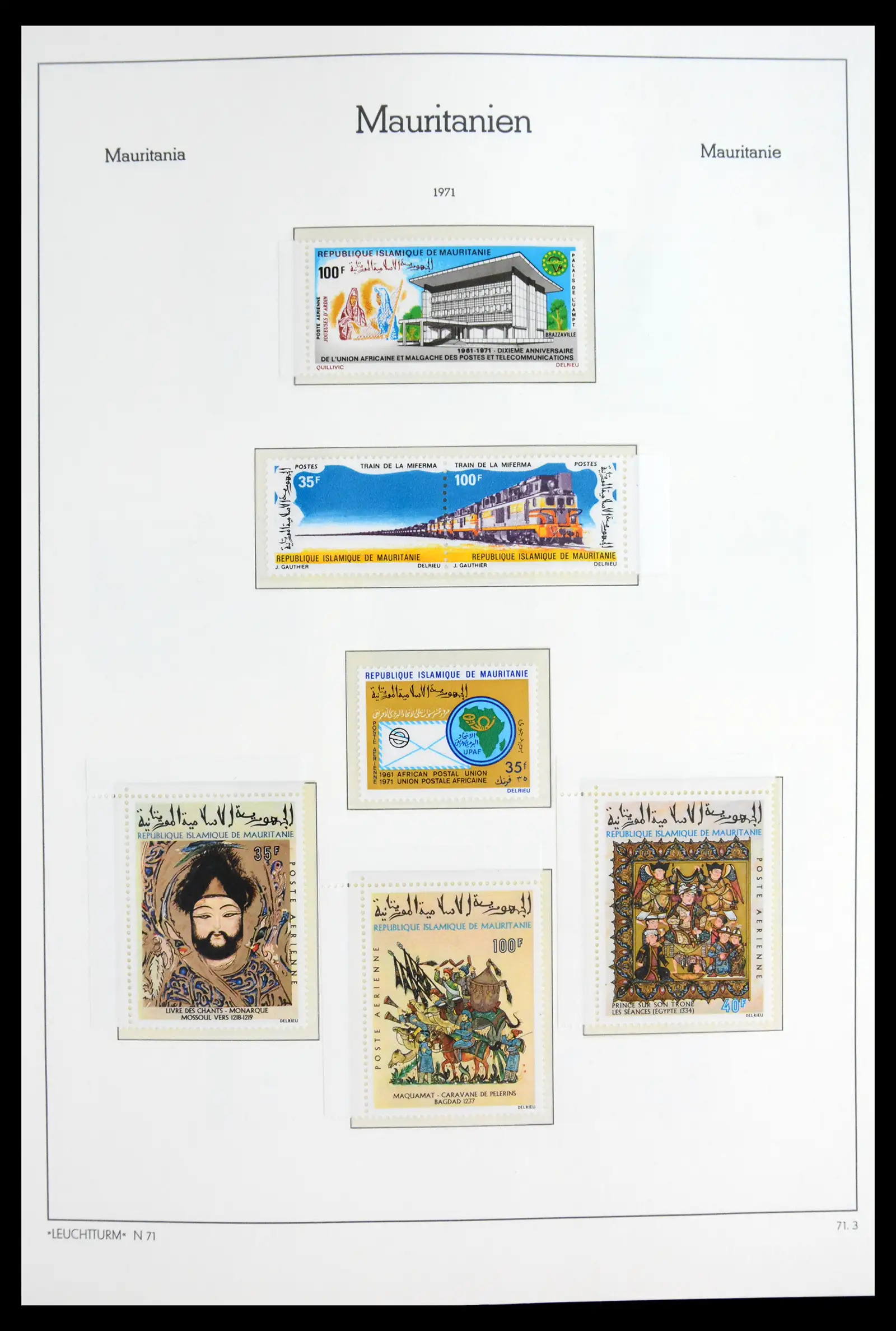 41931 0039 - Stamp collection 41931 Mauritania 1960-1995.