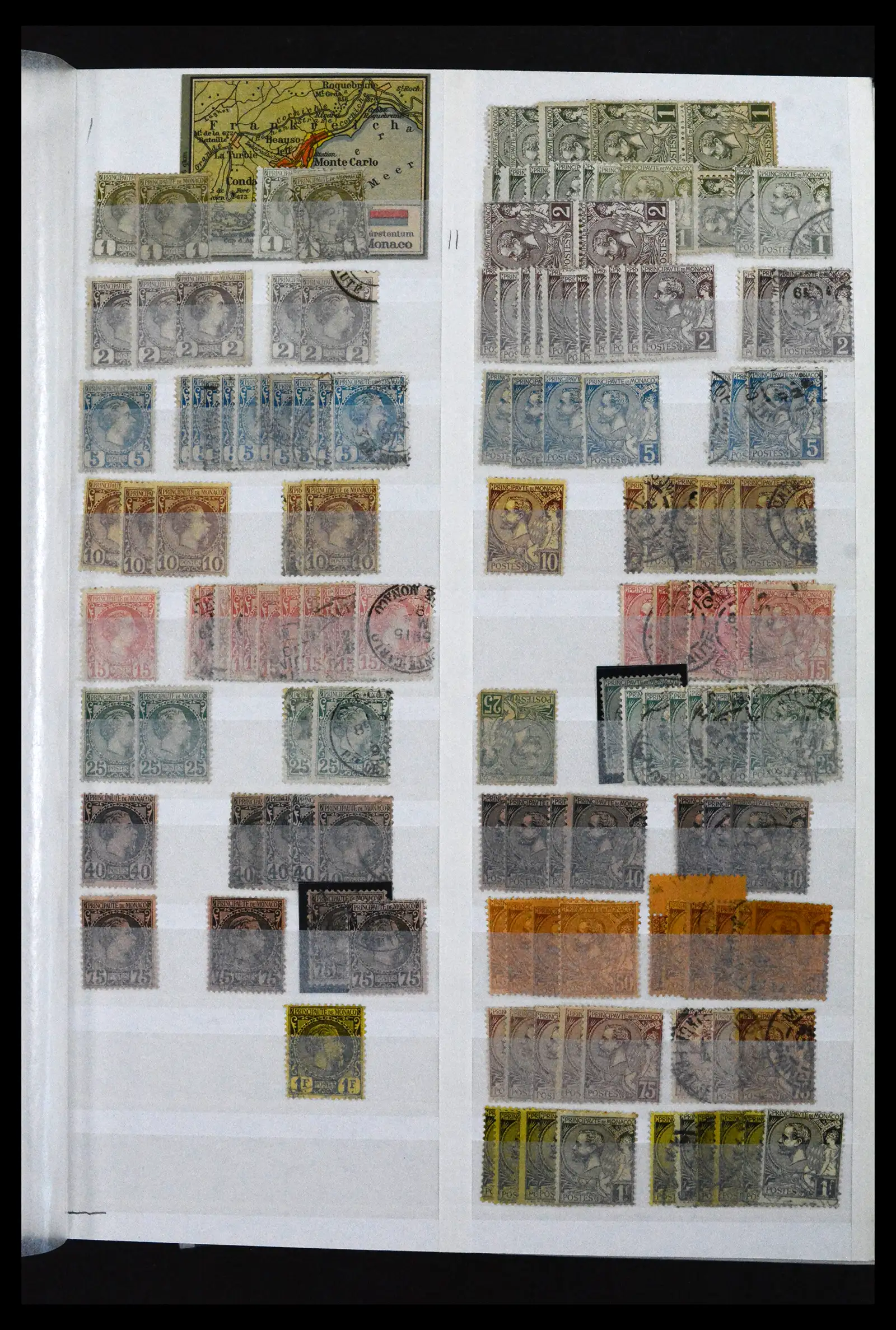 41936 0001 - Stamp collection 41936 Monaco dealerstock 1885-2012.