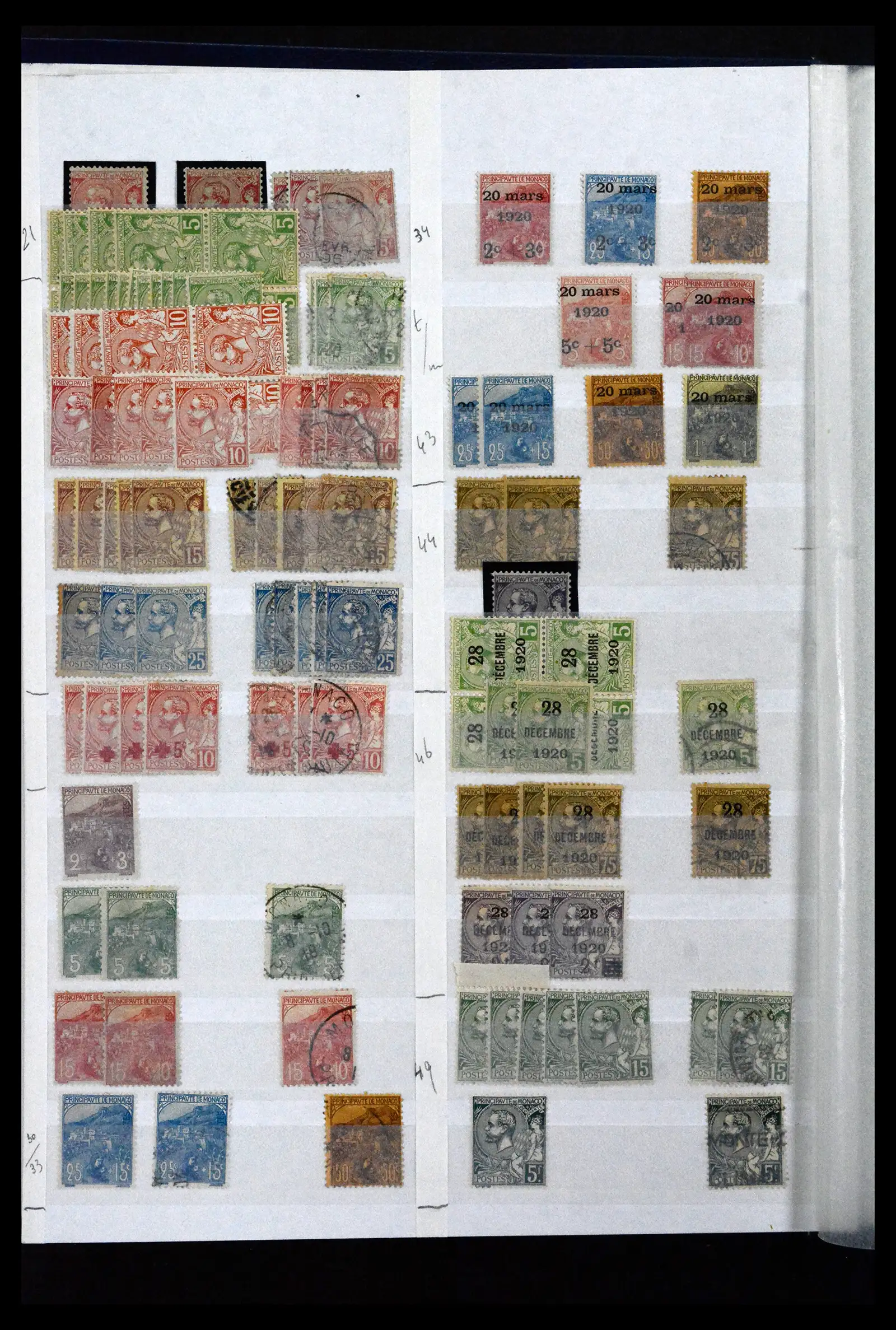 41936 0002 - Stamp collection 41936 Monaco dealerstock 1885-2012.