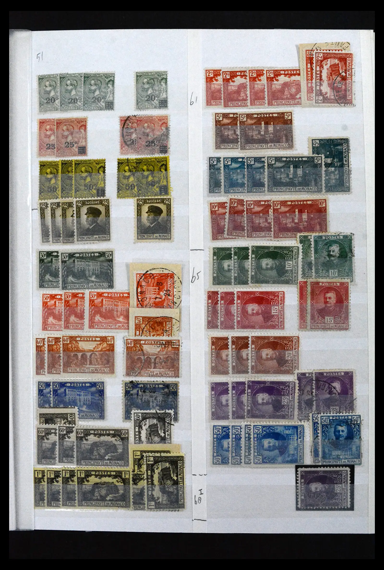41936 0003 - Stamp collection 41936 Monaco dealerstock 1885-2012.