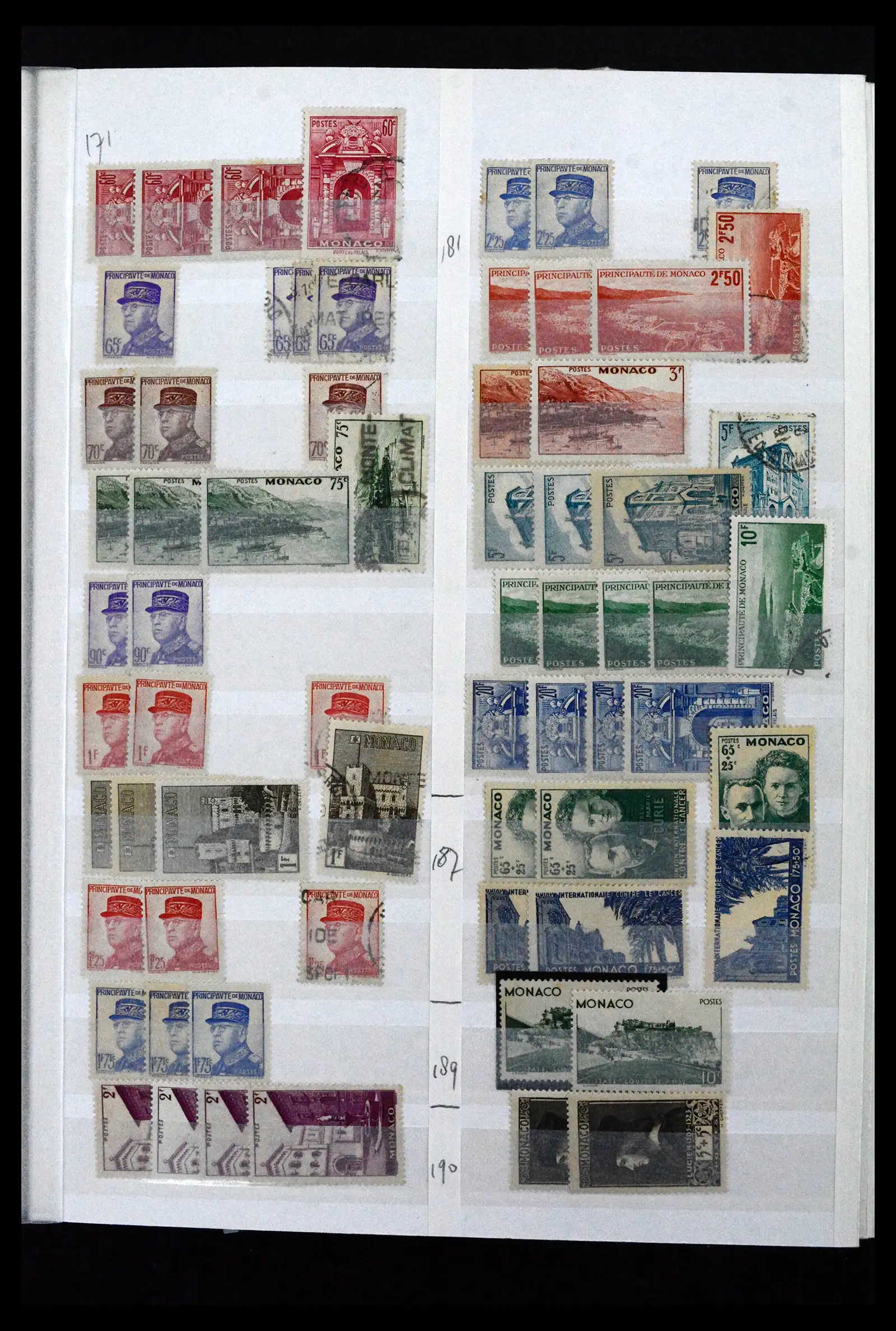 41936 0009 - Stamp collection 41936 Monaco dealerstock 1885-2012.