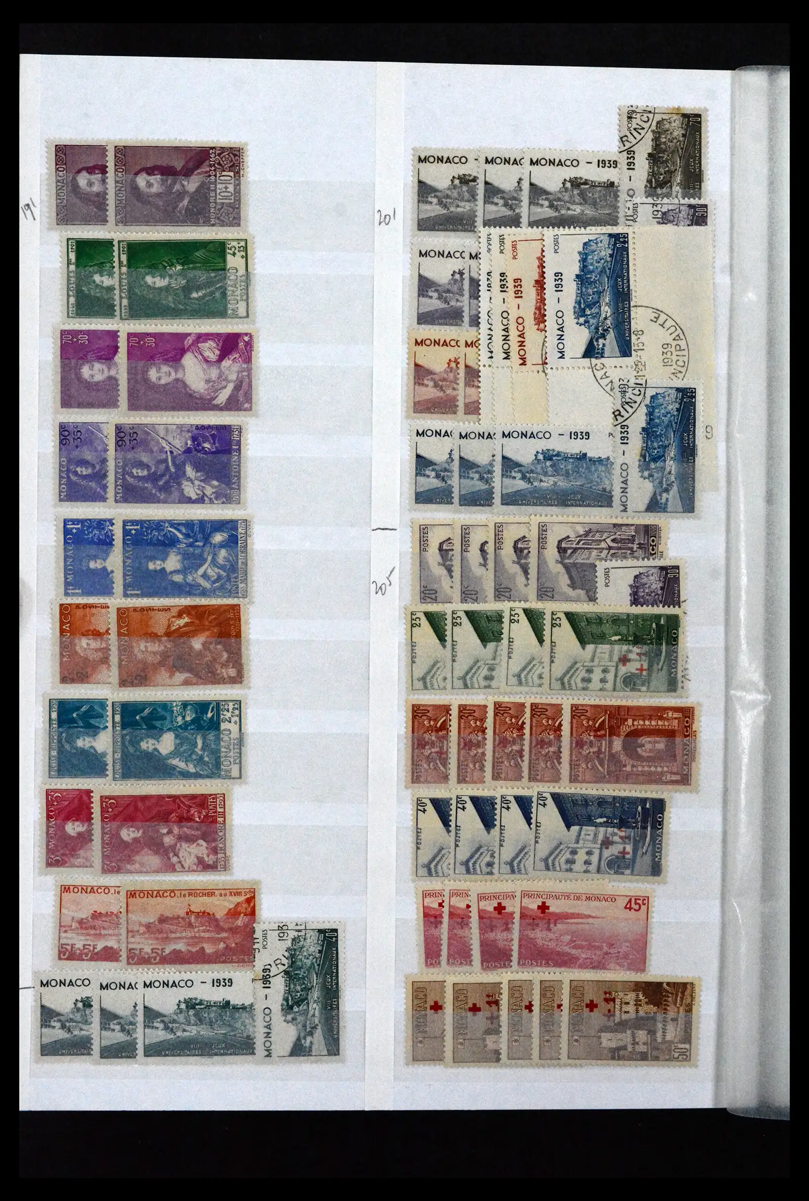 41936 0010 - Stamp collection 41936 Monaco dealerstock 1885-2012.