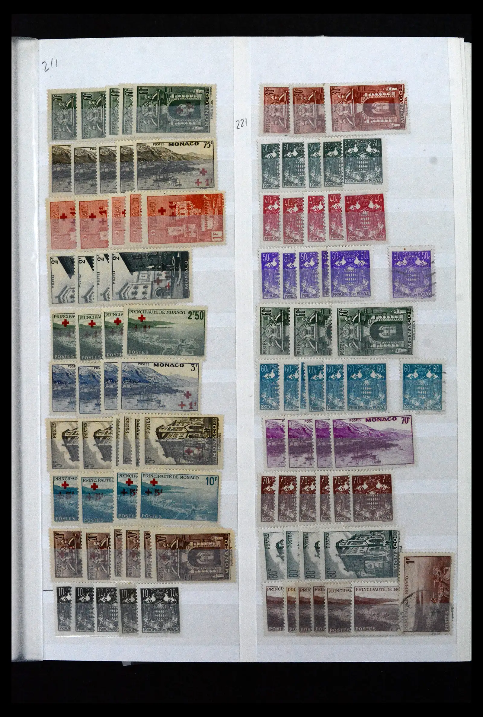 41936 0011 - Stamp collection 41936 Monaco dealerstock 1885-2012.
