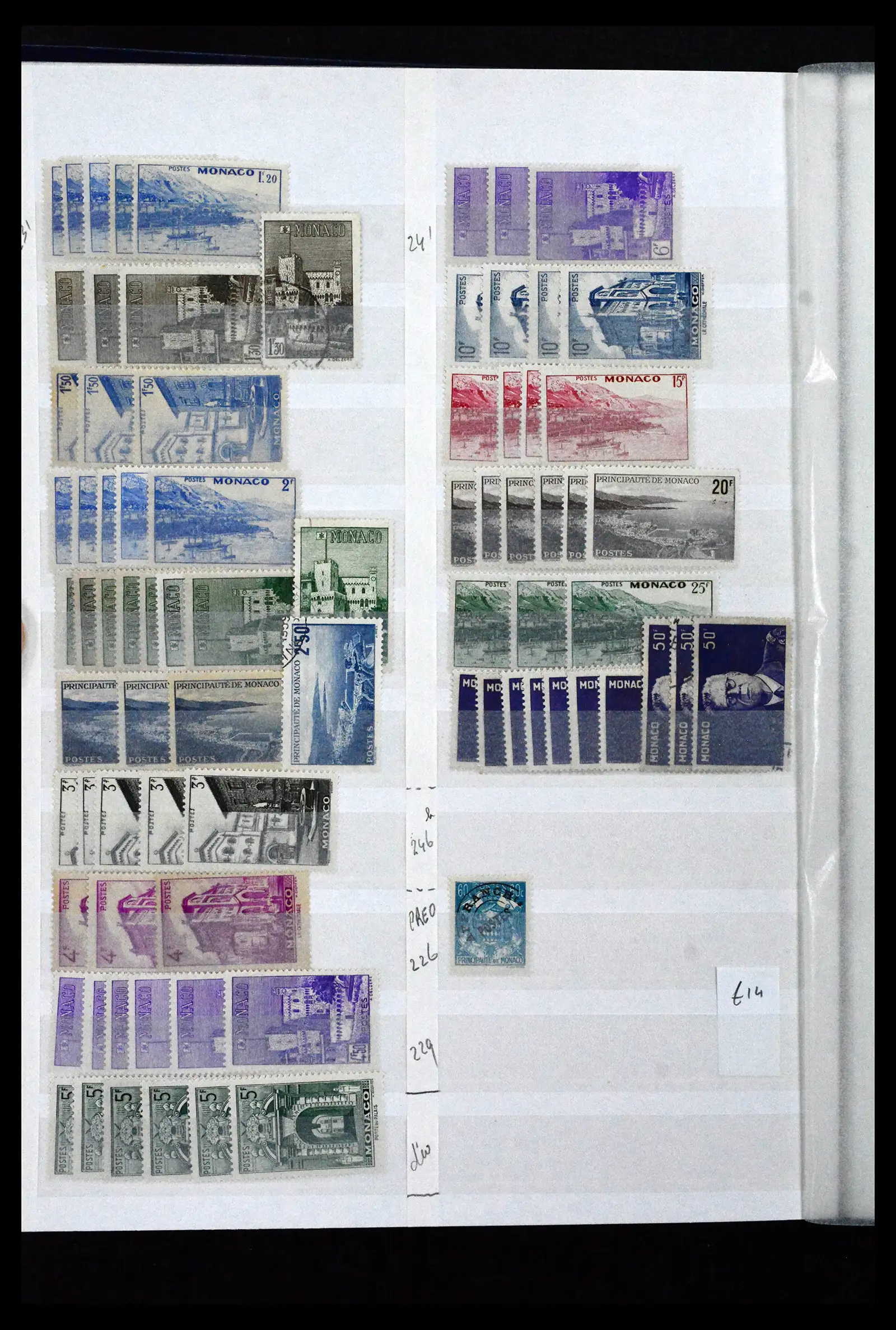 41936 0012 - Stamp collection 41936 Monaco dealerstock 1885-2012.