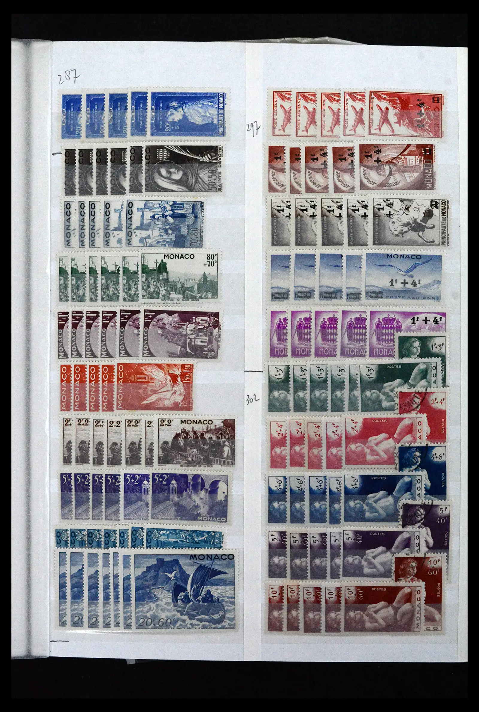 41936 0015 - Stamp collection 41936 Monaco dealerstock 1885-2012.