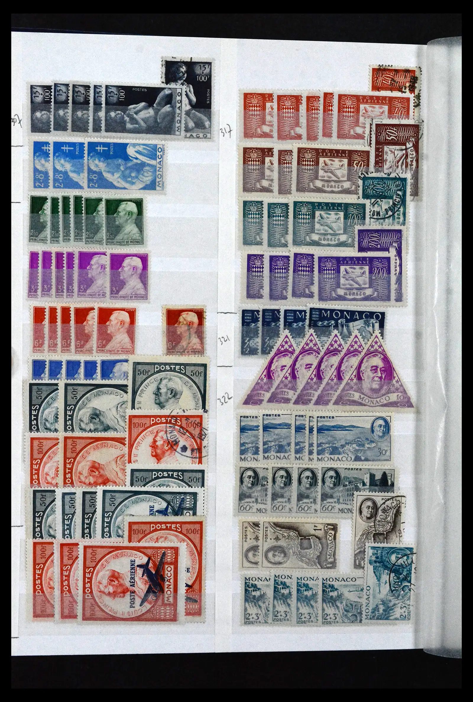 41936 0016 - Stamp collection 41936 Monaco dealerstock 1885-2012.