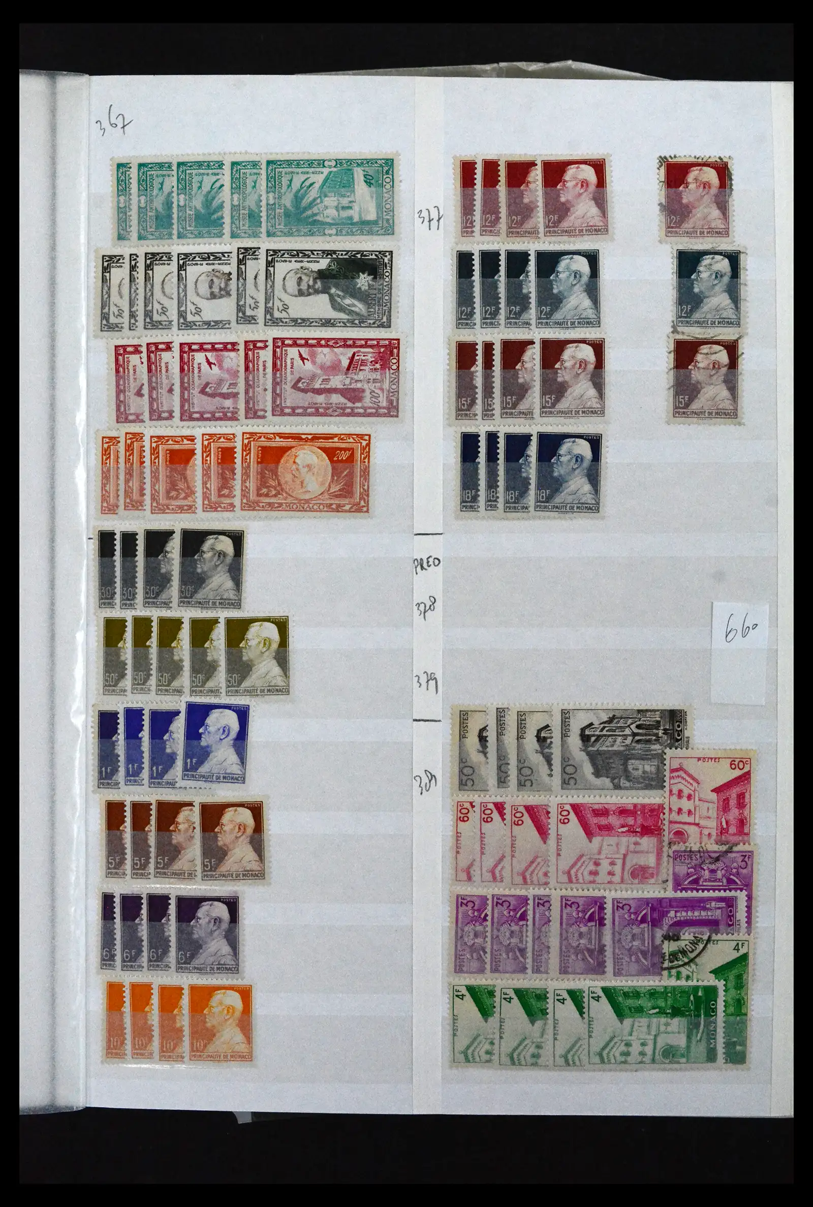 41936 0019 - Stamp collection 41936 Monaco dealerstock 1885-2012.