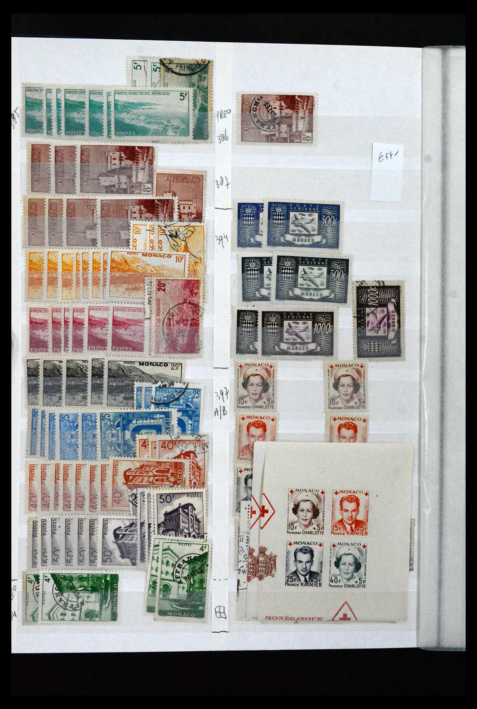 41936 0020 - Stamp collection 41936 Monaco dealerstock 1885-2012.
