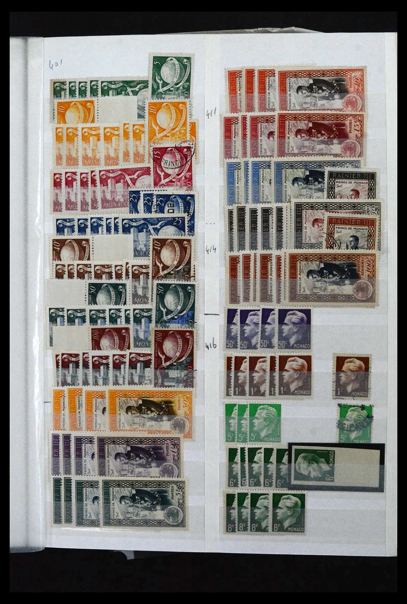 41936 0021 - Postzegelverzameling 41936 Monaco handelsvoorraad 1885-2012.