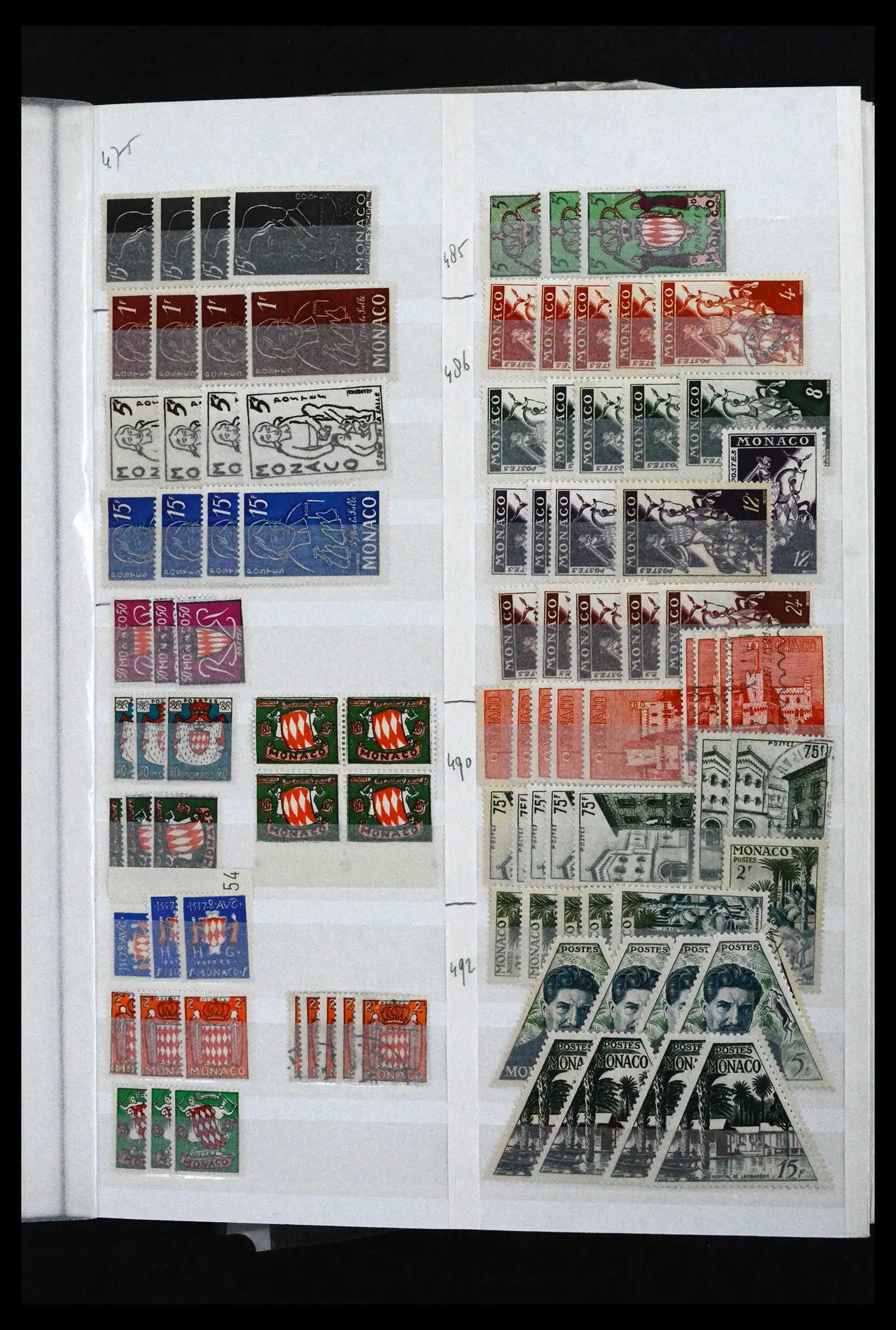 41936 0025 - Postzegelverzameling 41936 Monaco handelsvoorraad 1885-2012.