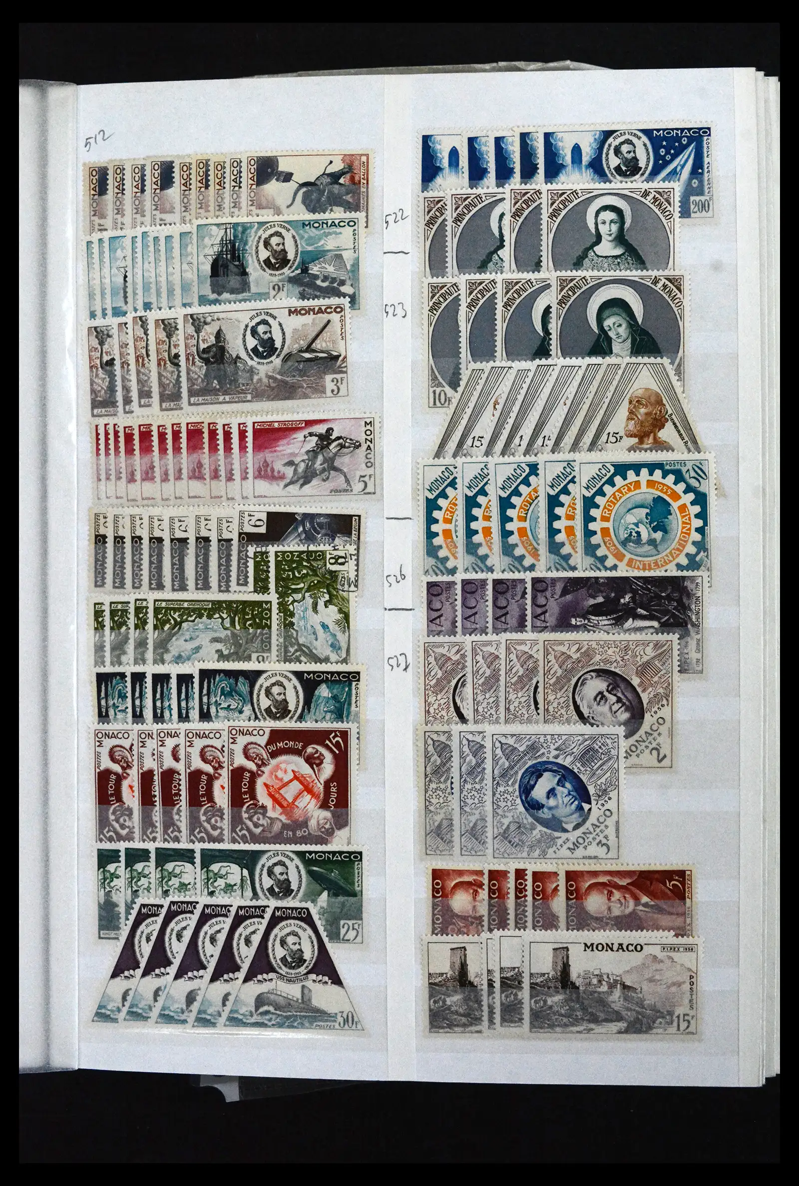 41936 0027 - Postzegelverzameling 41936 Monaco handelsvoorraad 1885-2012.