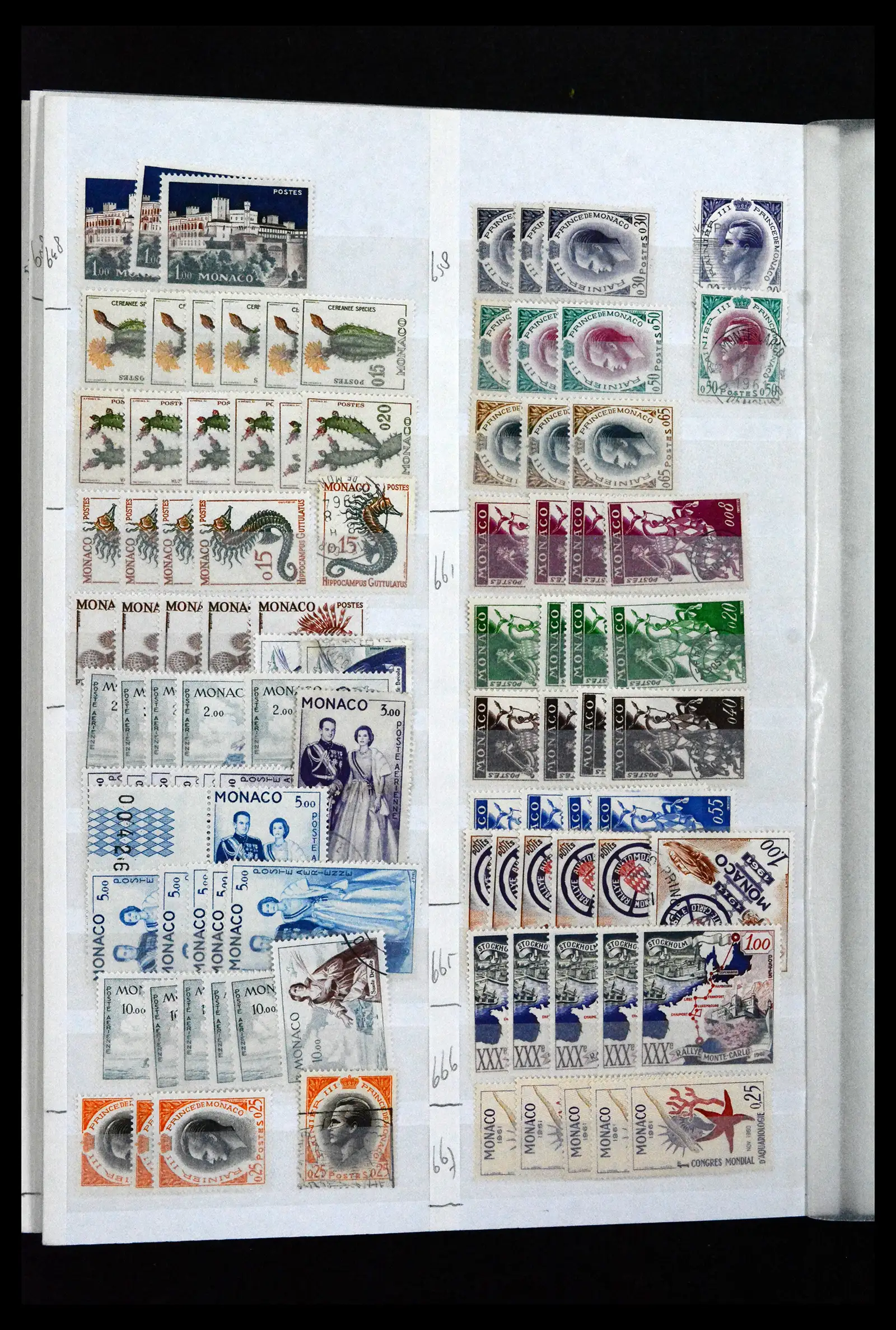 41936 0034 - Postzegelverzameling 41936 Monaco handelsvoorraad 1885-2012.