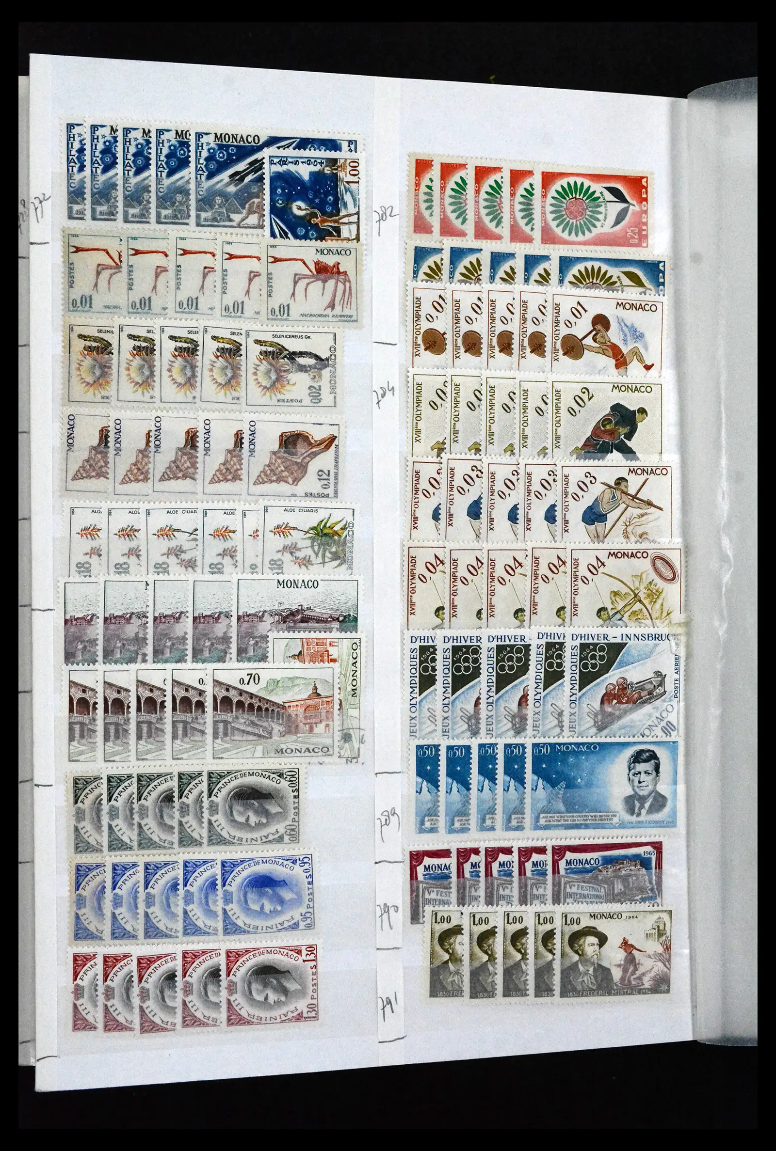 41936 0040 - Postzegelverzameling 41936 Monaco handelsvoorraad 1885-2012.