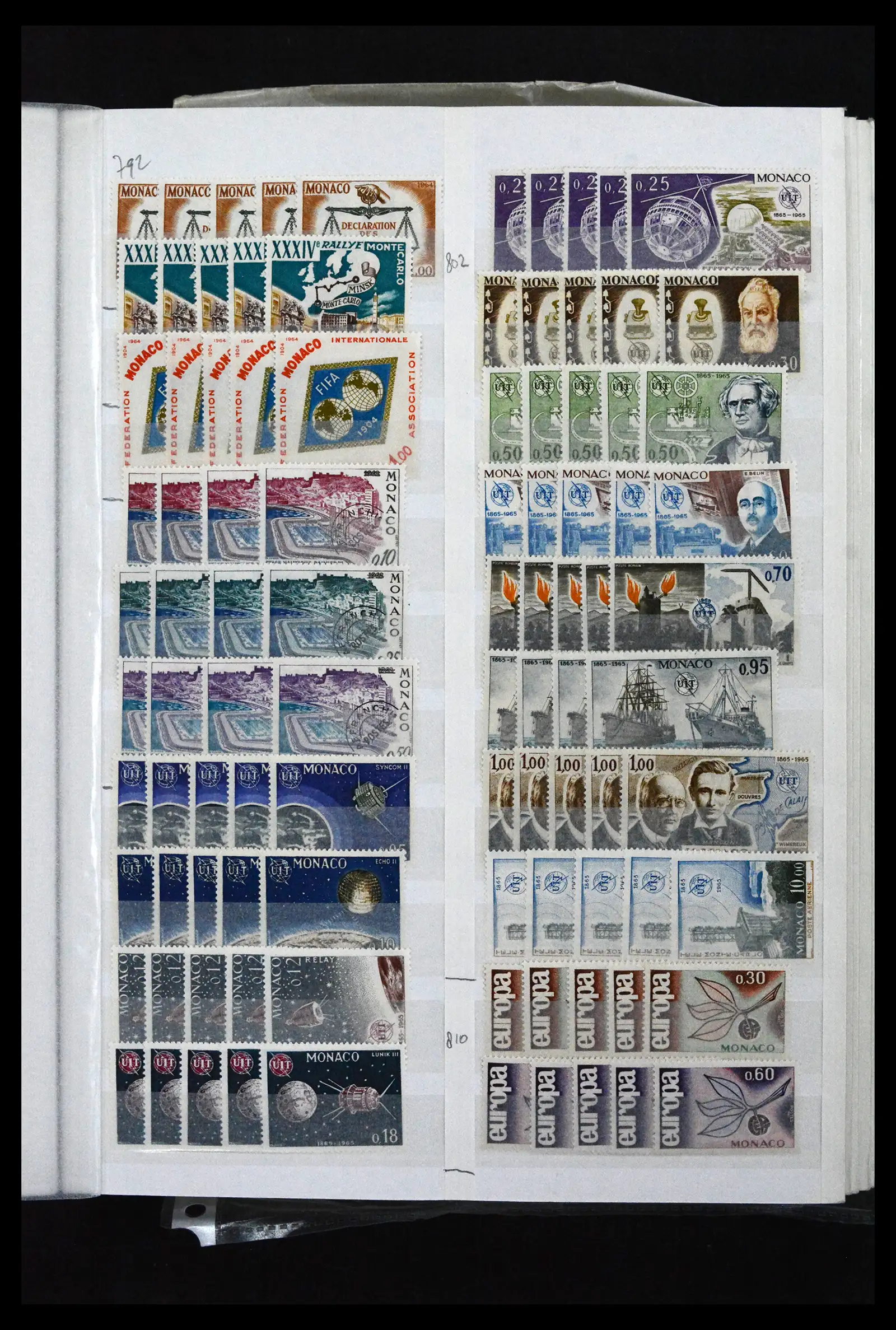 41936 0041 - Postzegelverzameling 41936 Monaco handelsvoorraad 1885-2012.