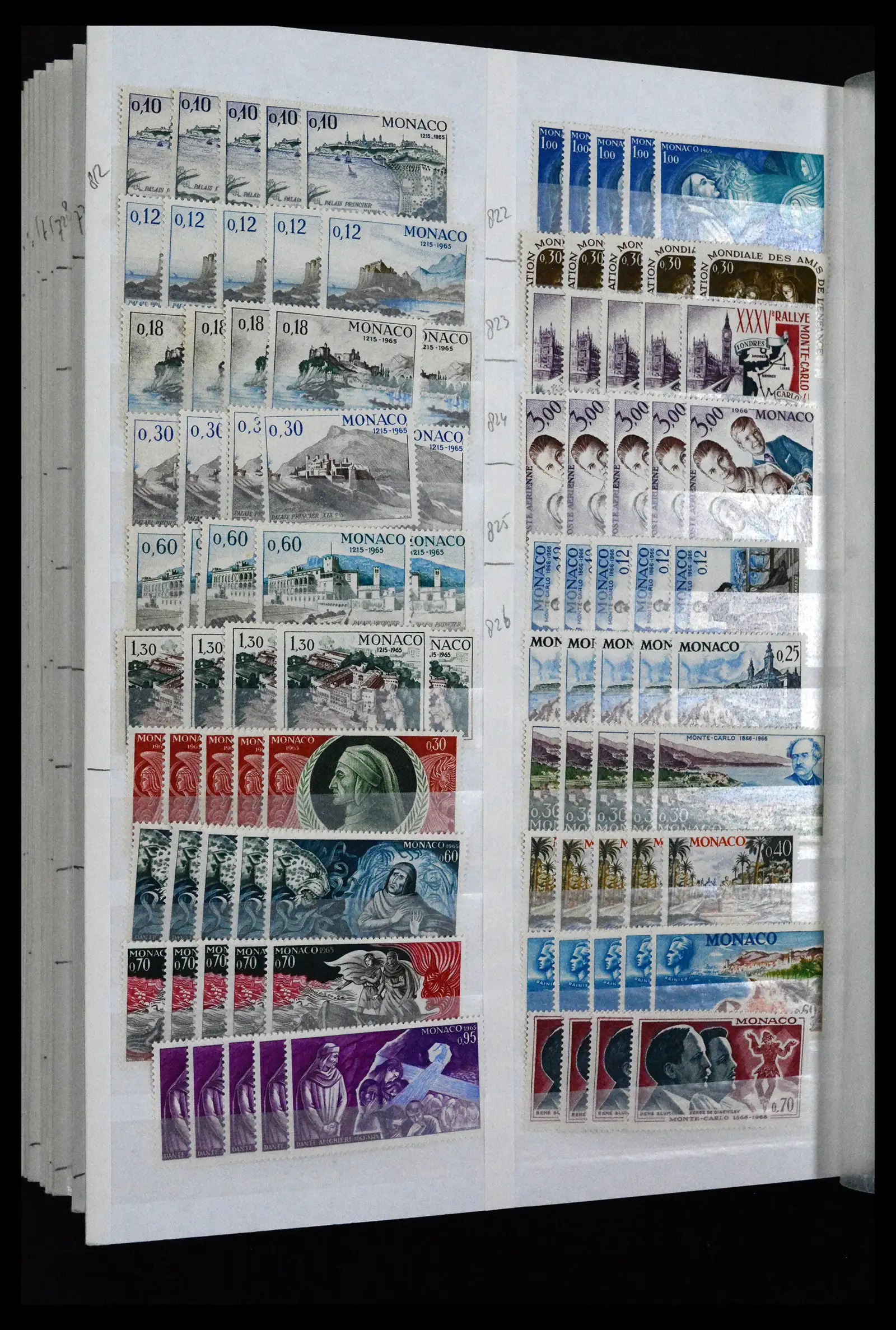 41936 0042 - Postzegelverzameling 41936 Monaco handelsvoorraad 1885-2012.