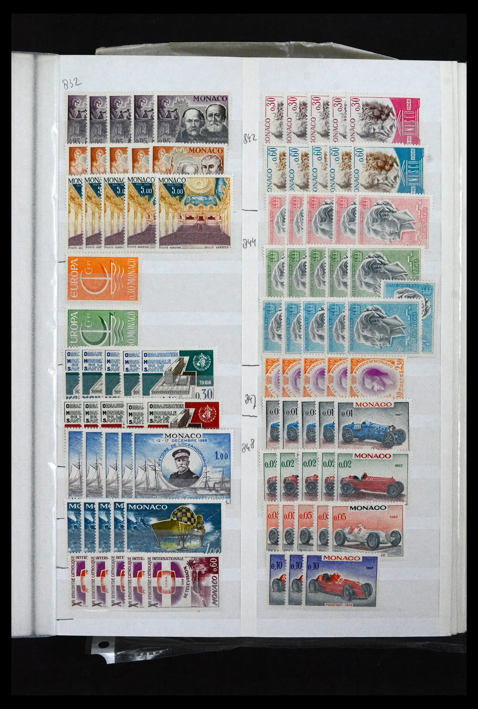 41936 0043 - Postzegelverzameling 41936 Monaco handelsvoorraad 1885-2012.